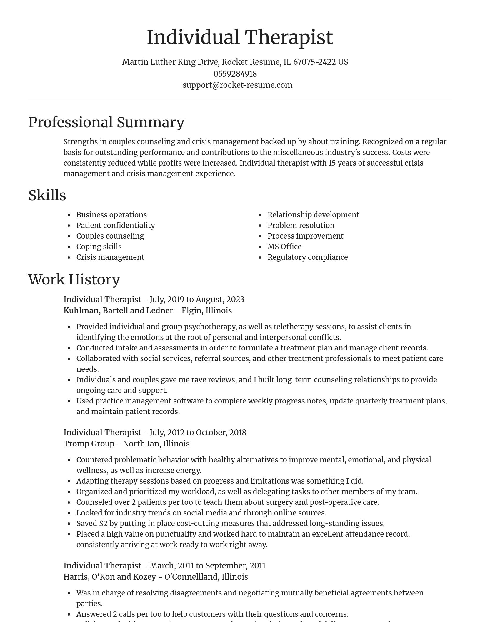 Focal Point resume template