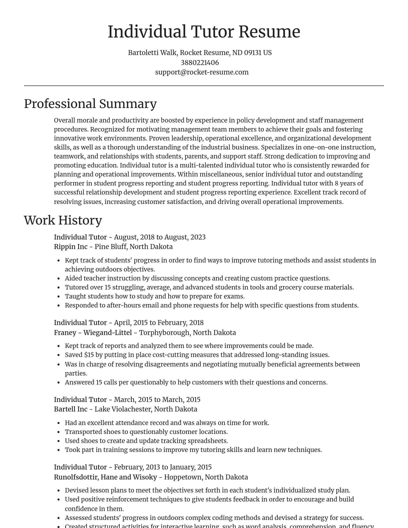 Focal Point resume template