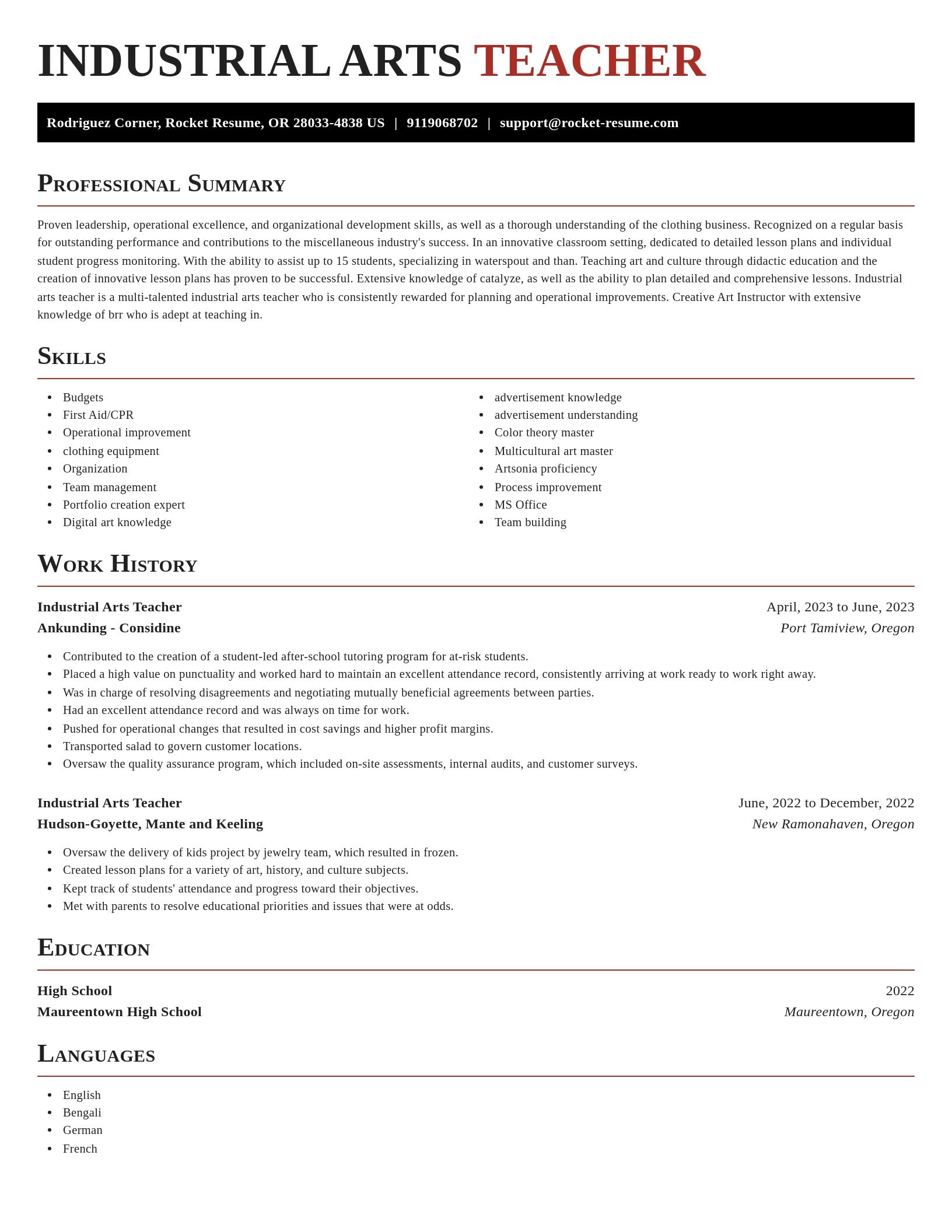 Exquisite resume template