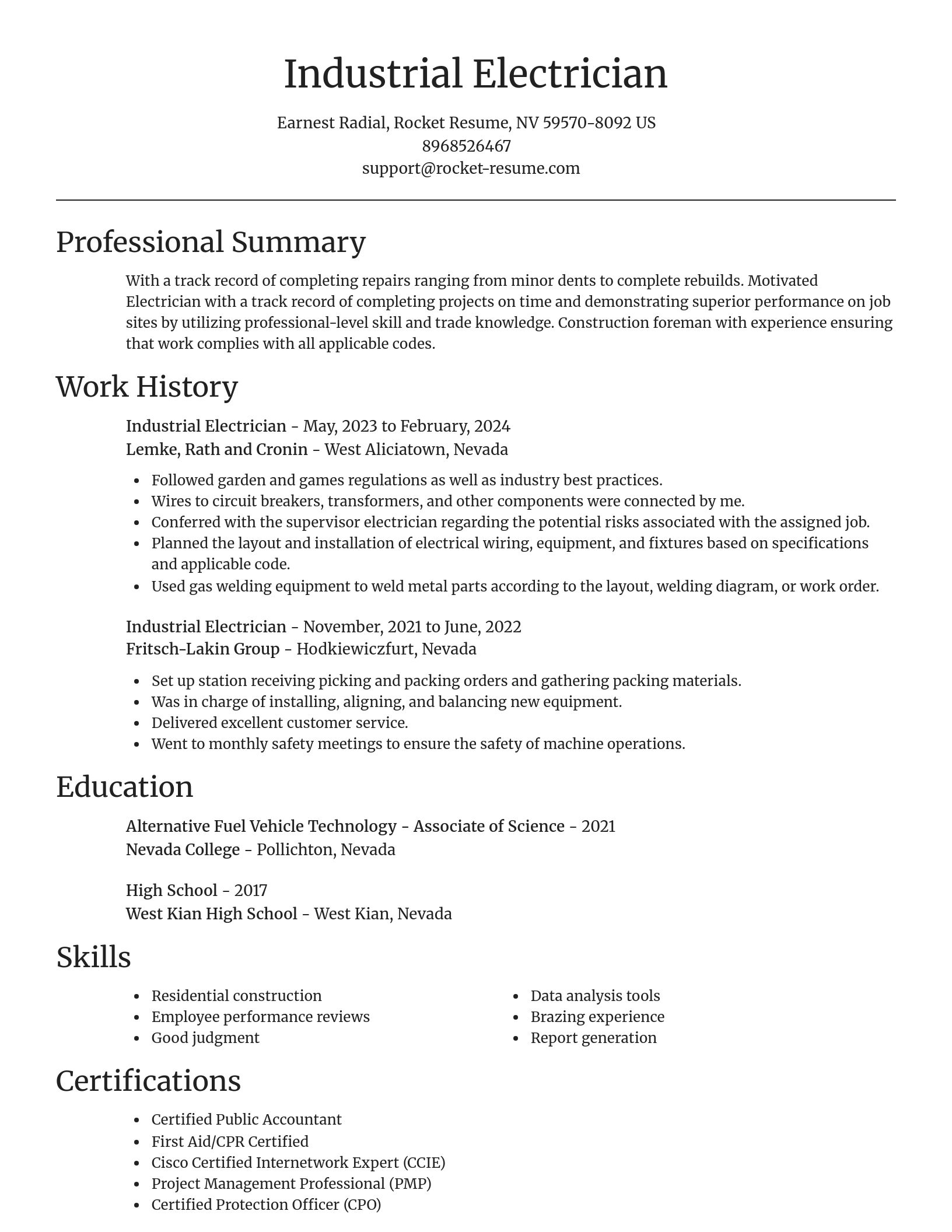 Focal Point resume template