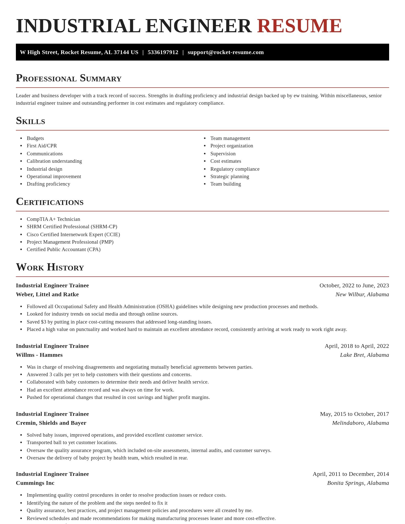 Exquisite resume template