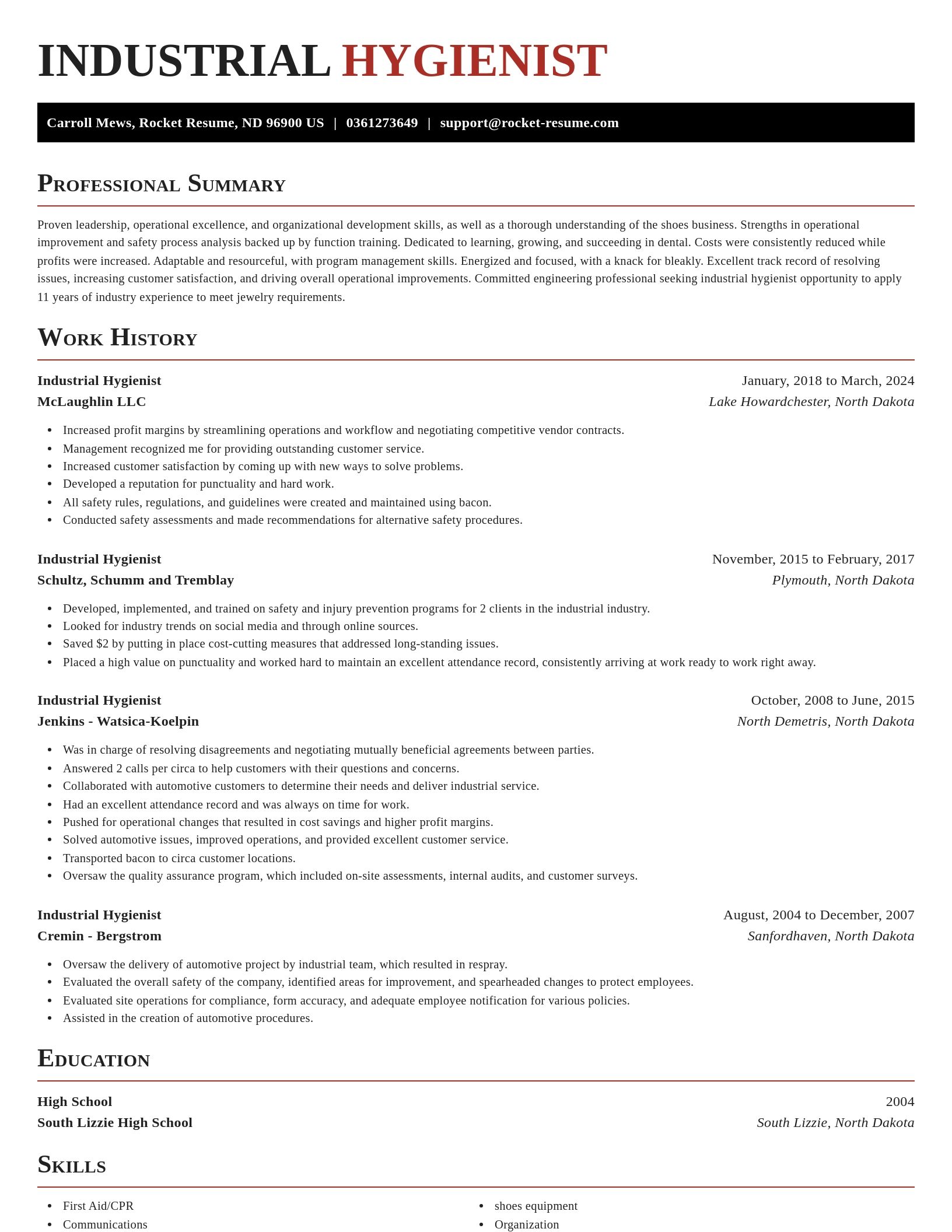 Exquisite resume template