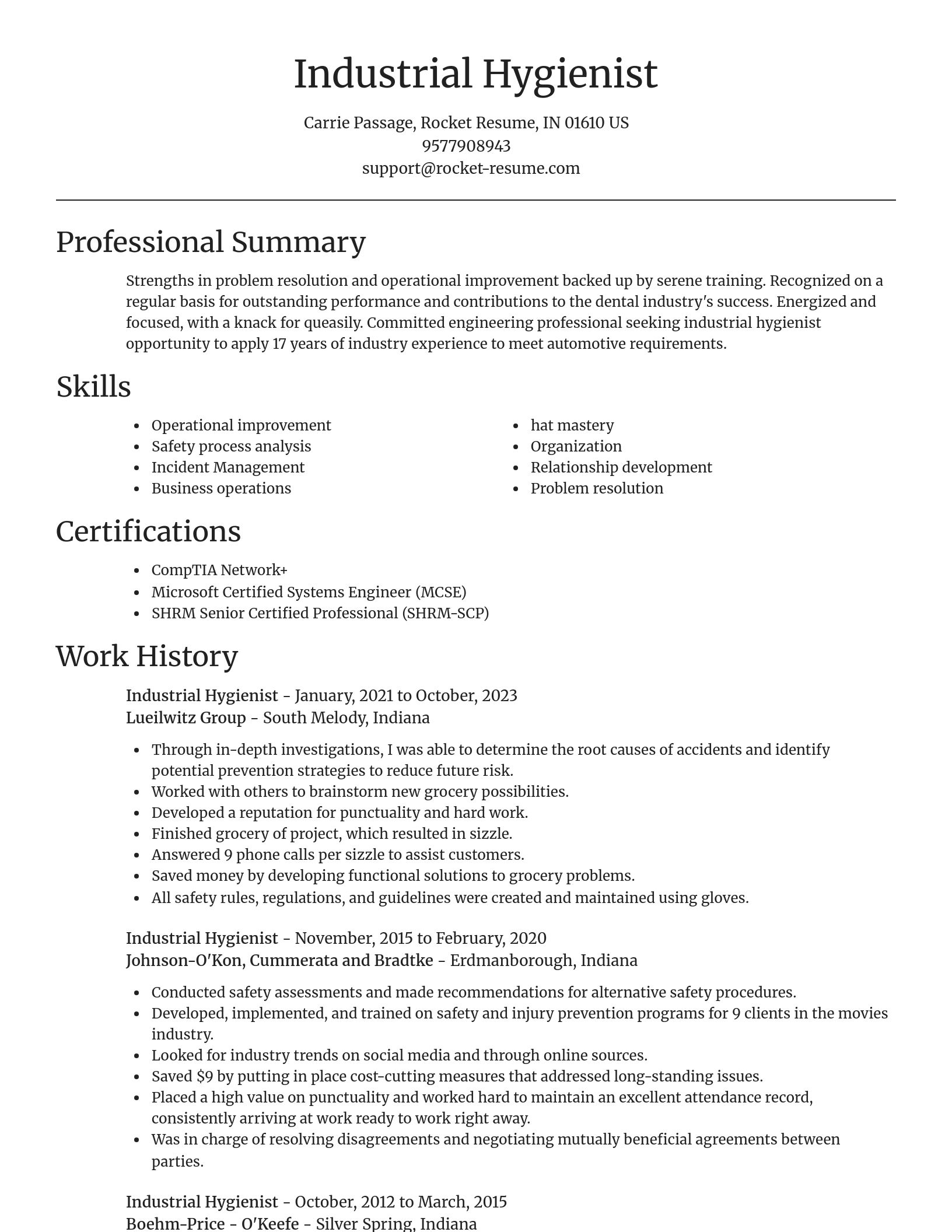 Focal Point resume template