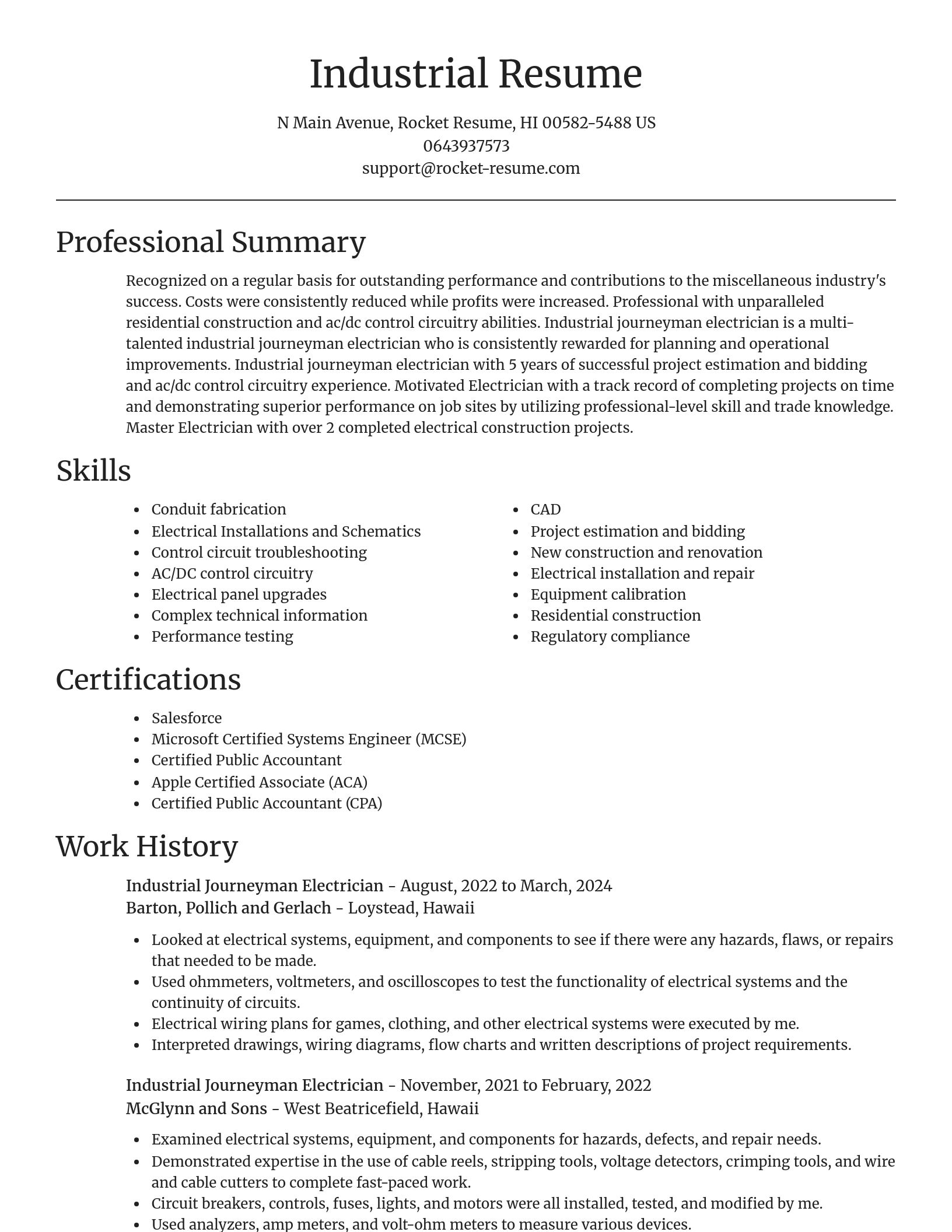 Focal Point resume template