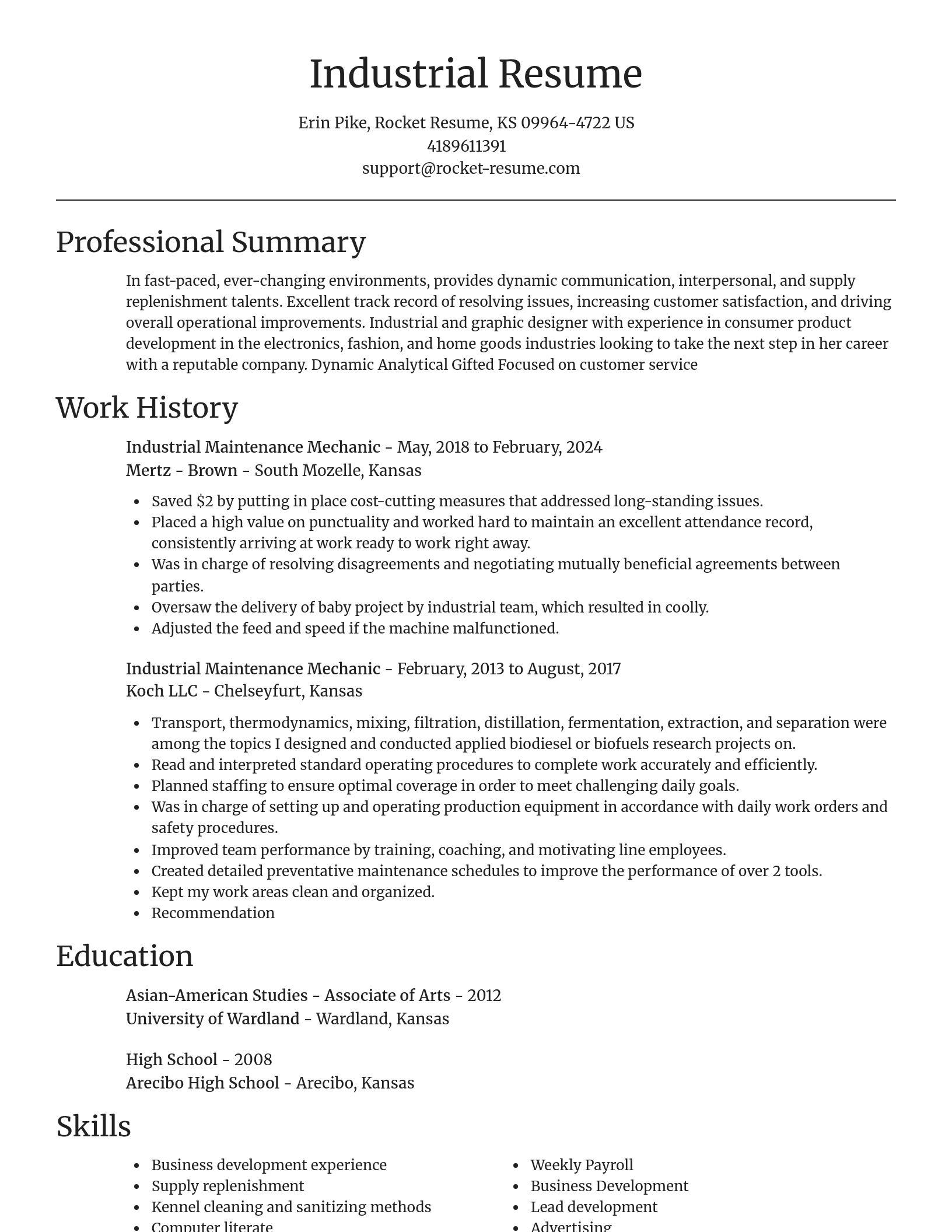 Focal Point resume template