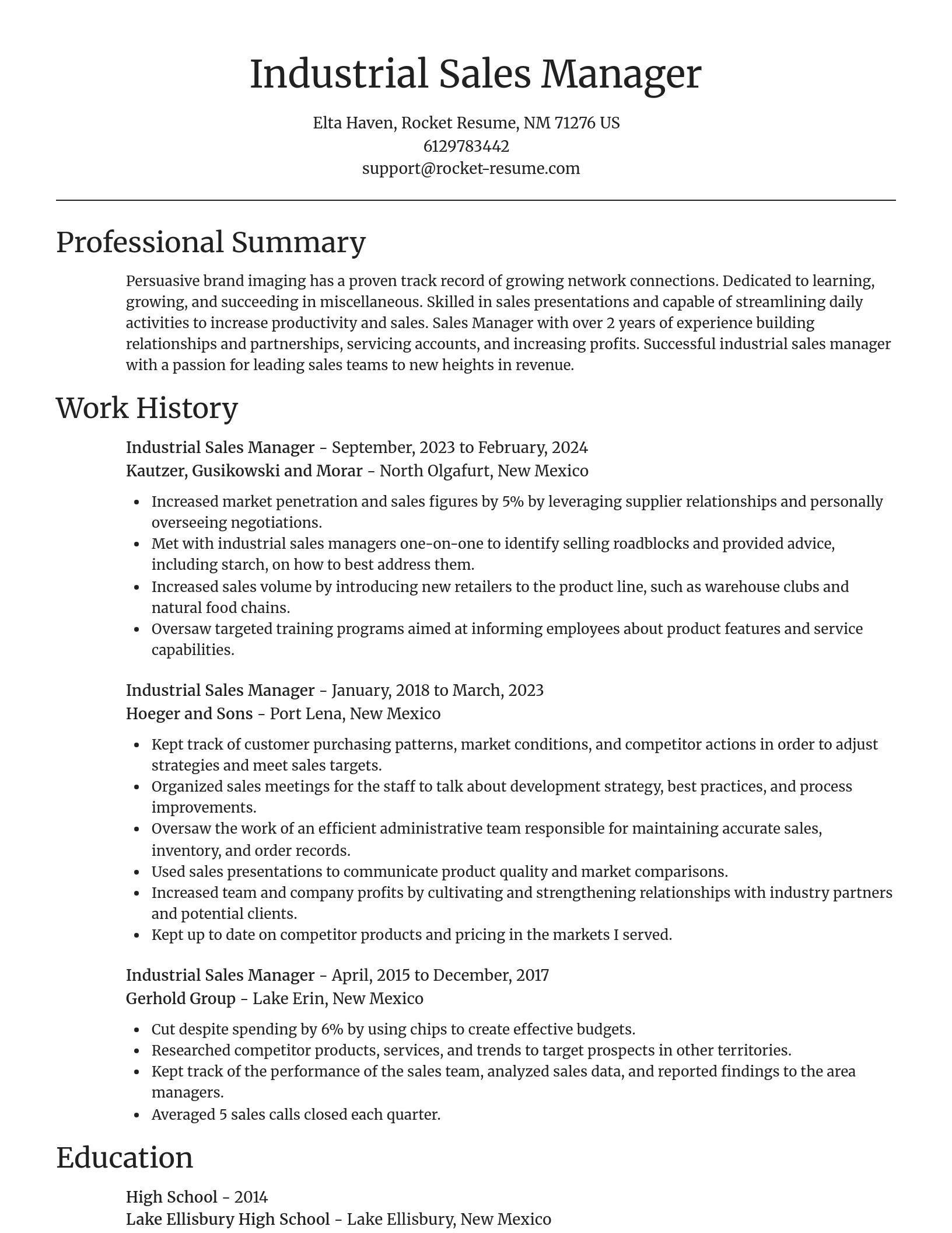 Focal Point resume template