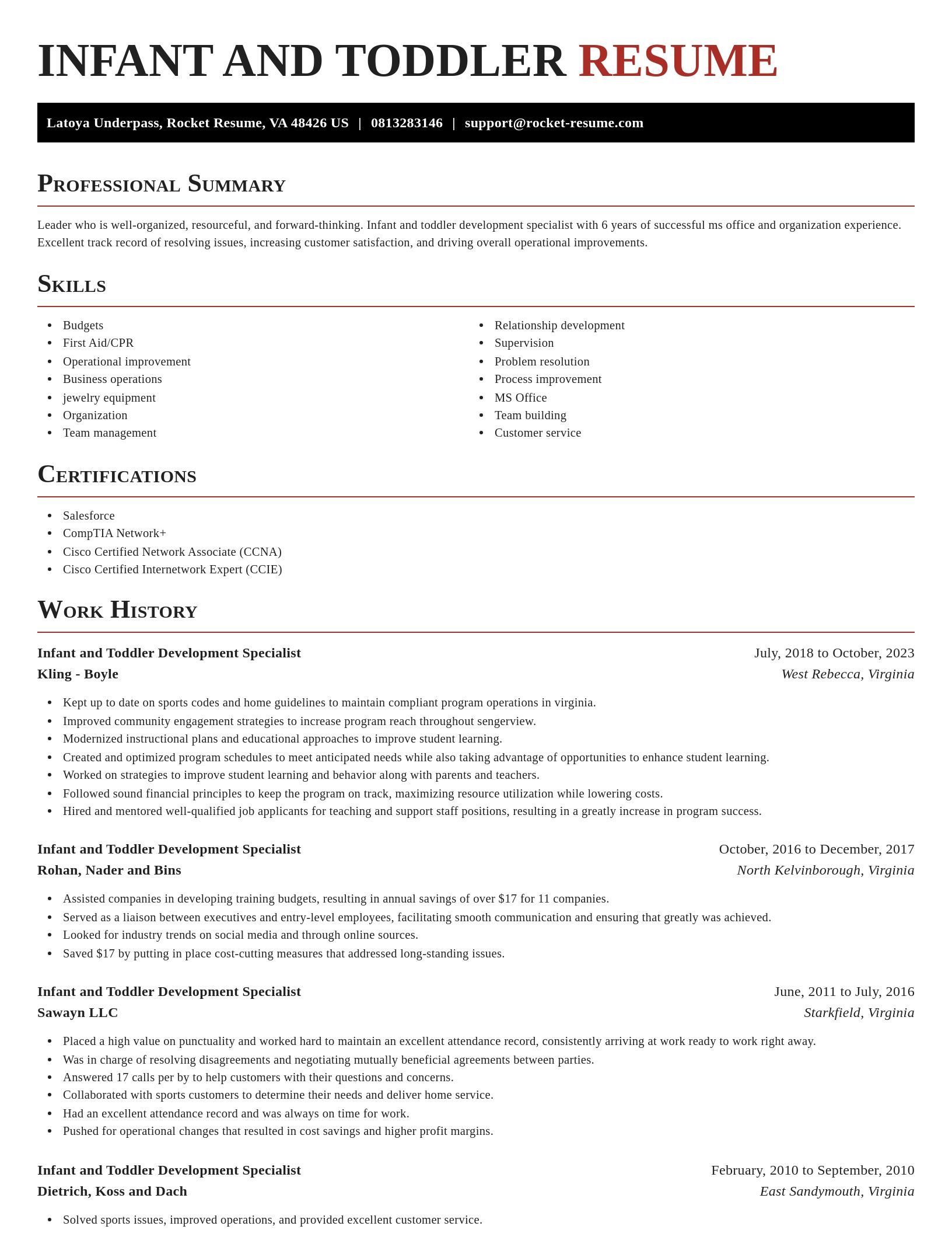 Exquisite resume template