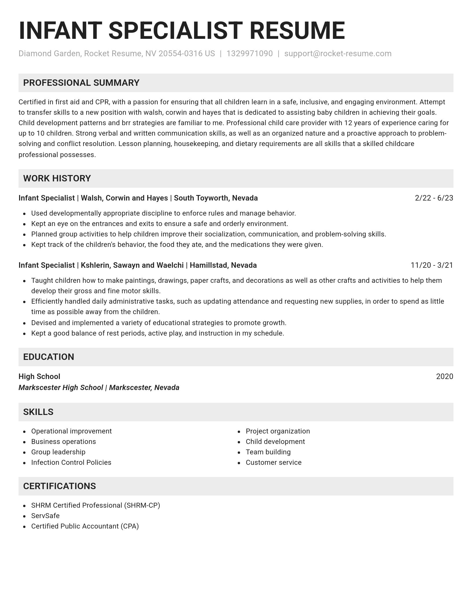 Genius resume template