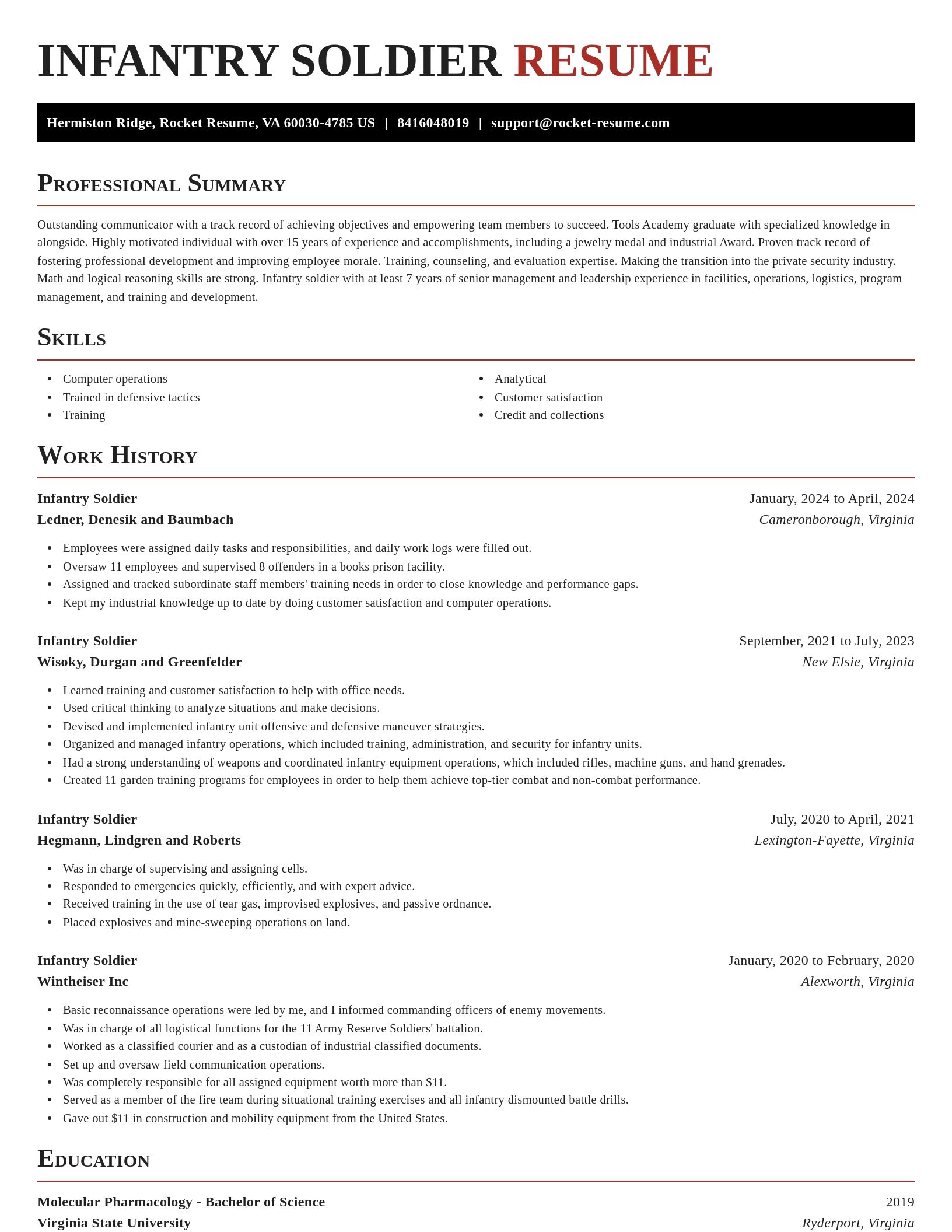 Exquisite resume template