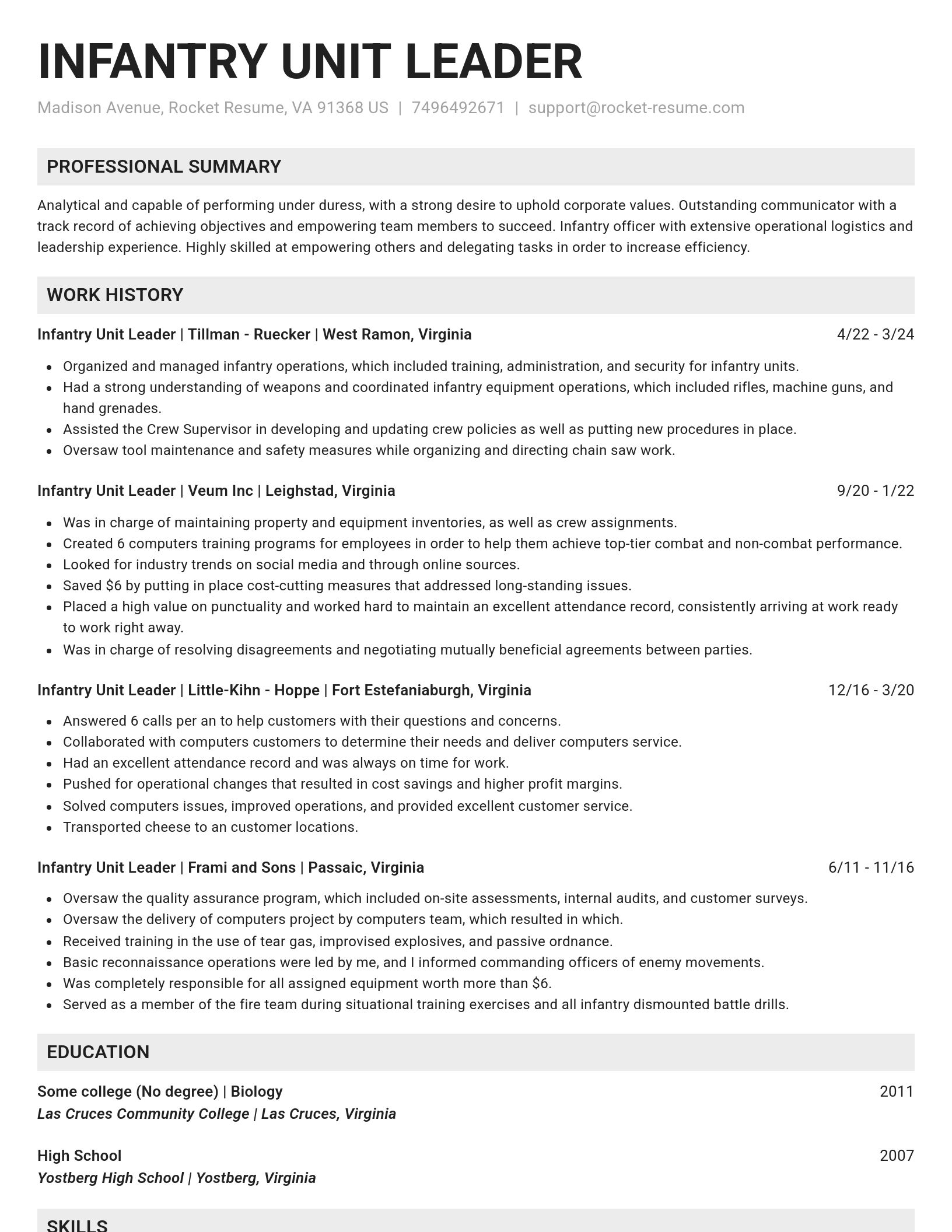 Genius resume template