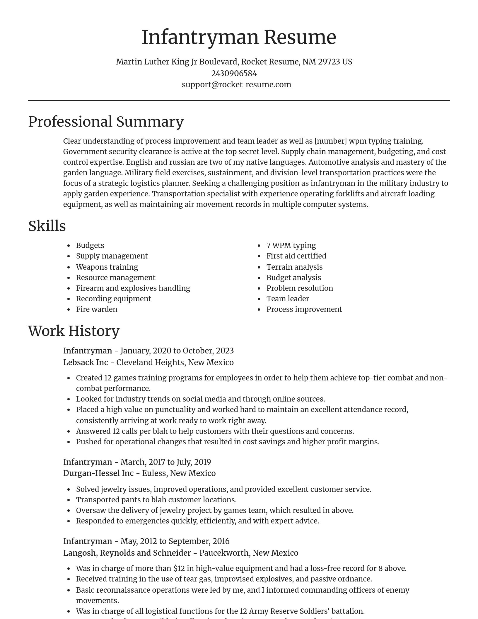 Focal Point resume template