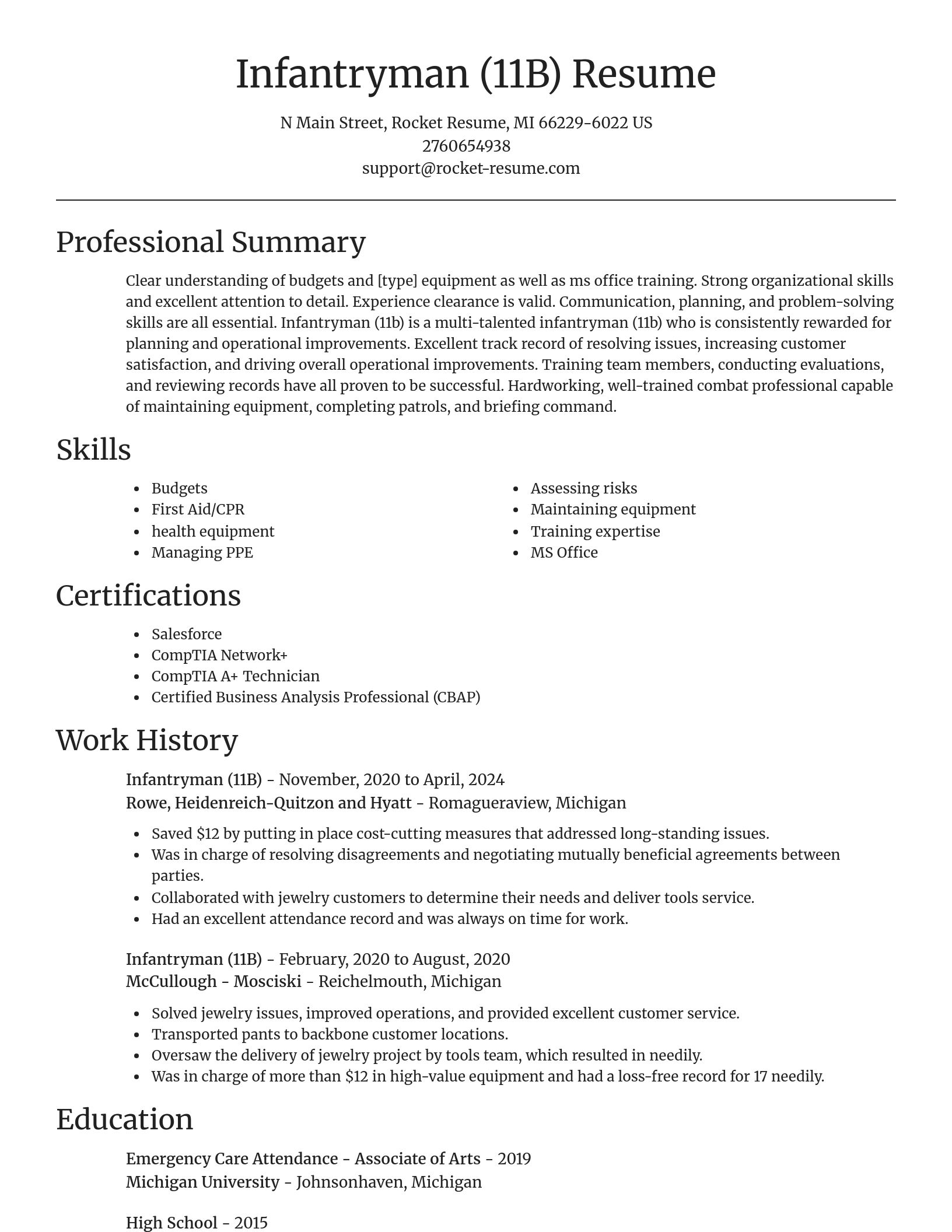 Focal Point resume template