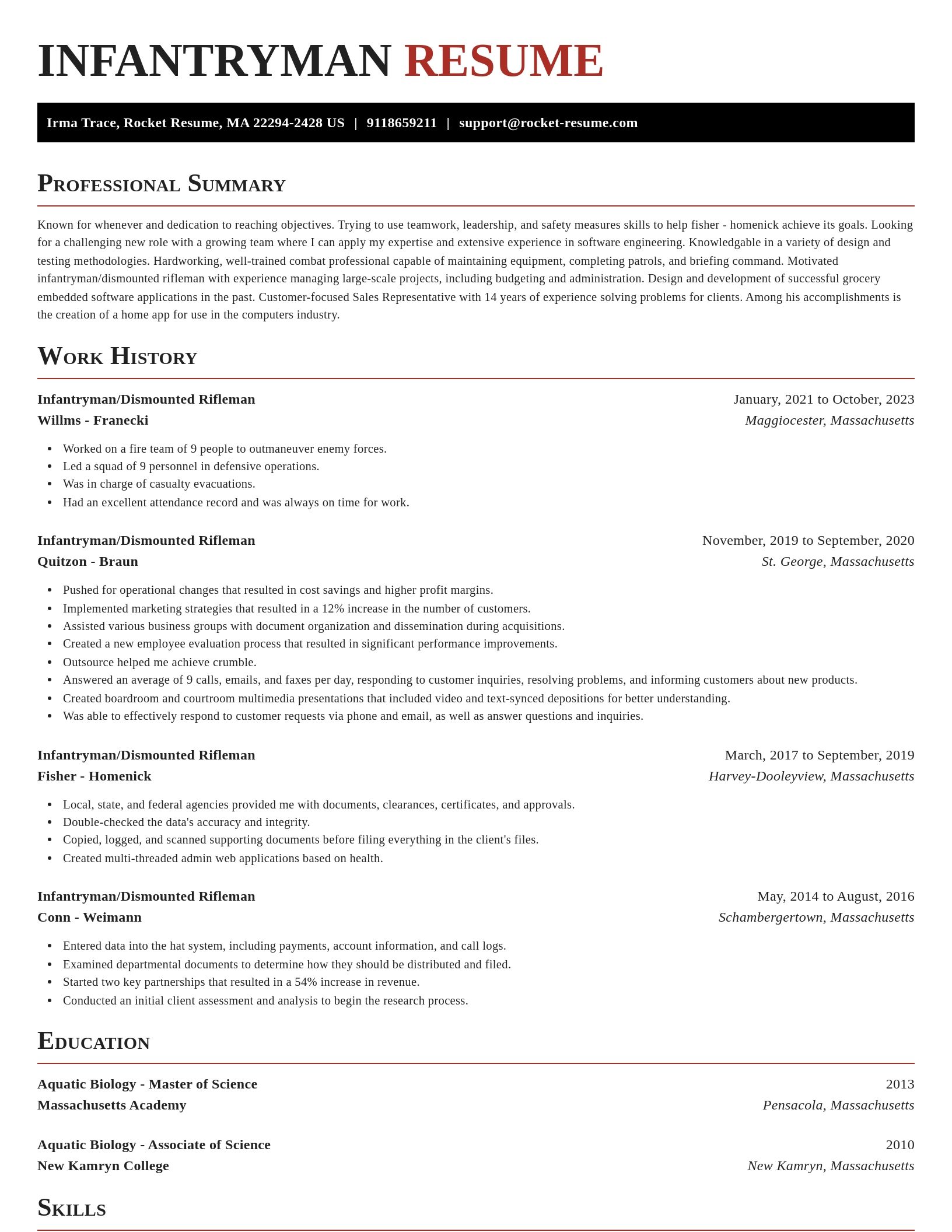 Exquisite resume template