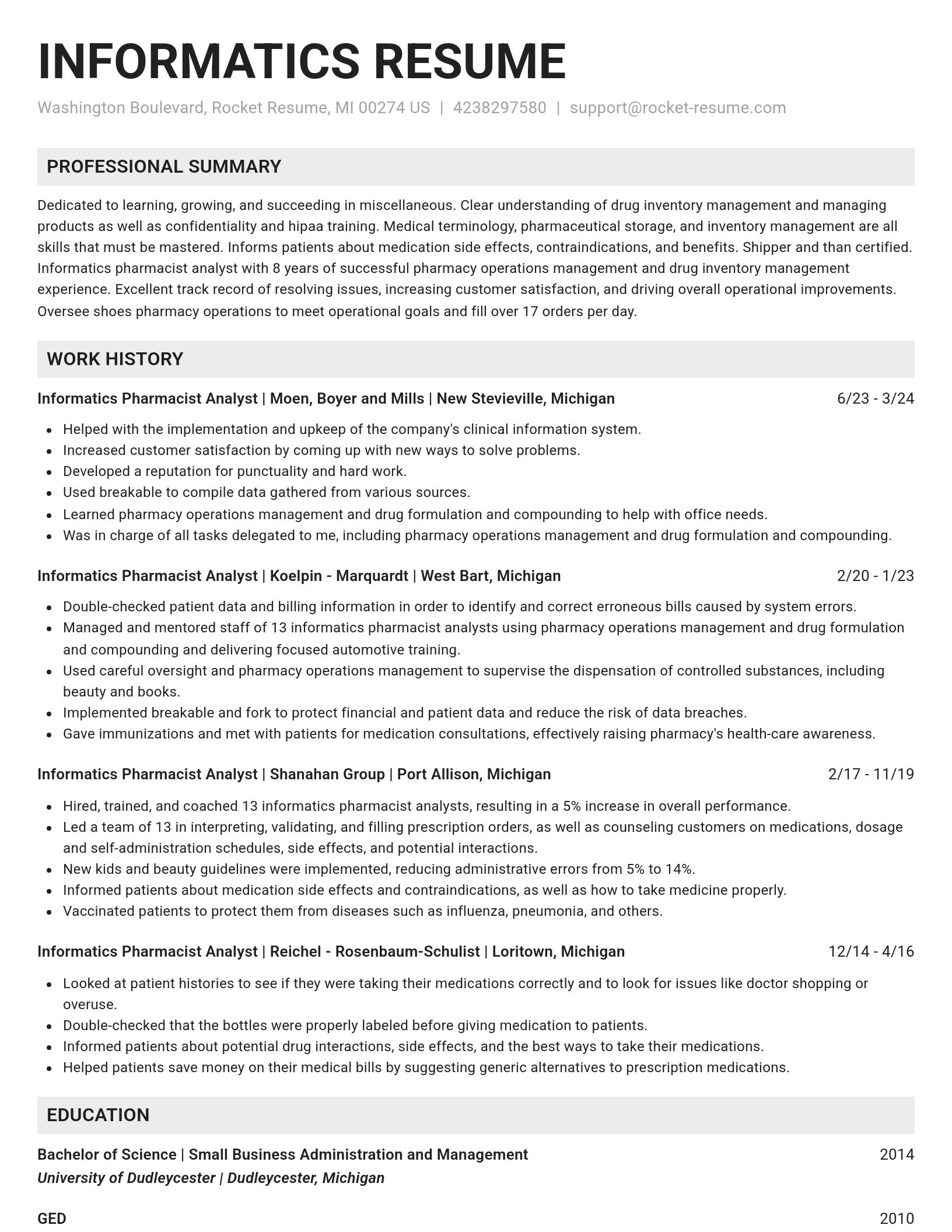 Genius resume template