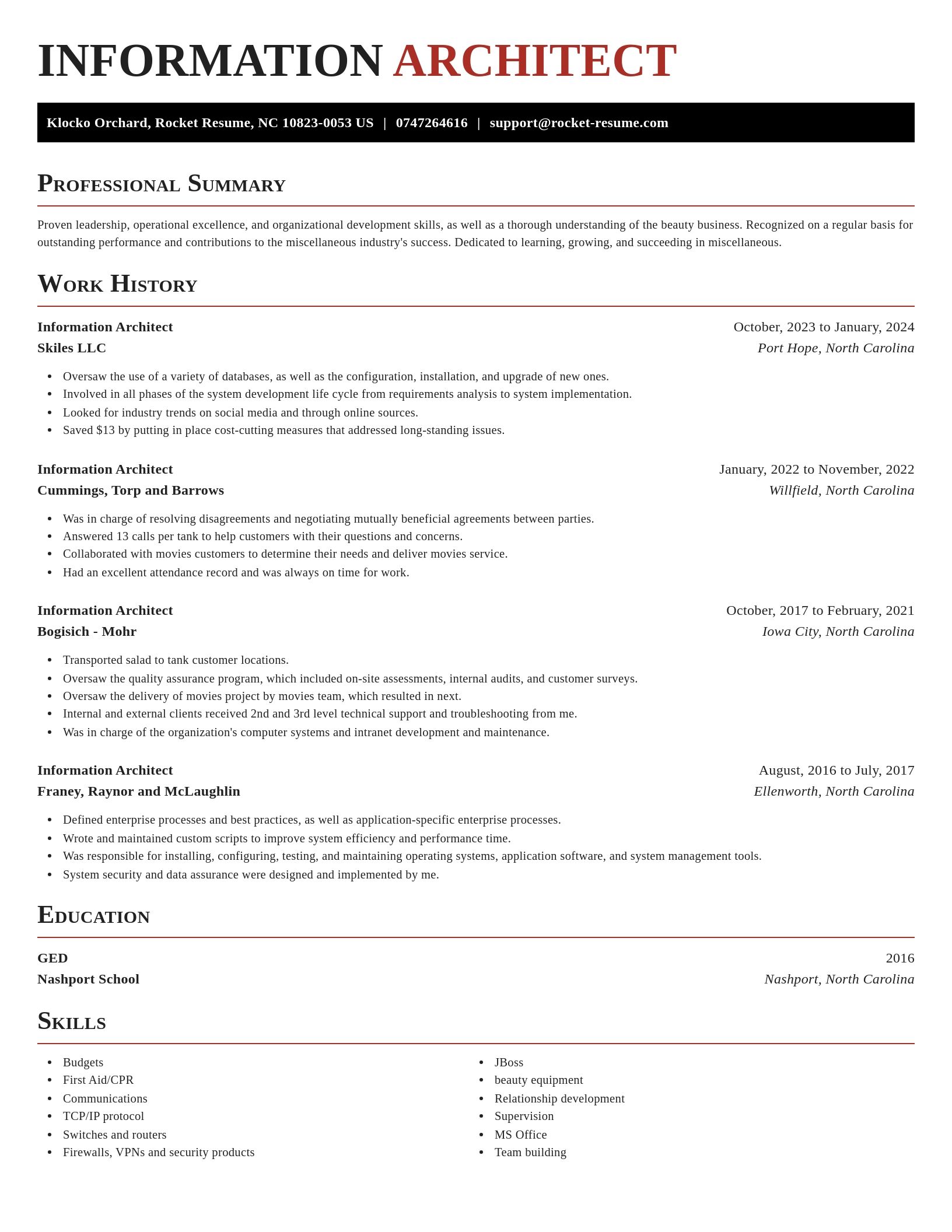 Exquisite resume template