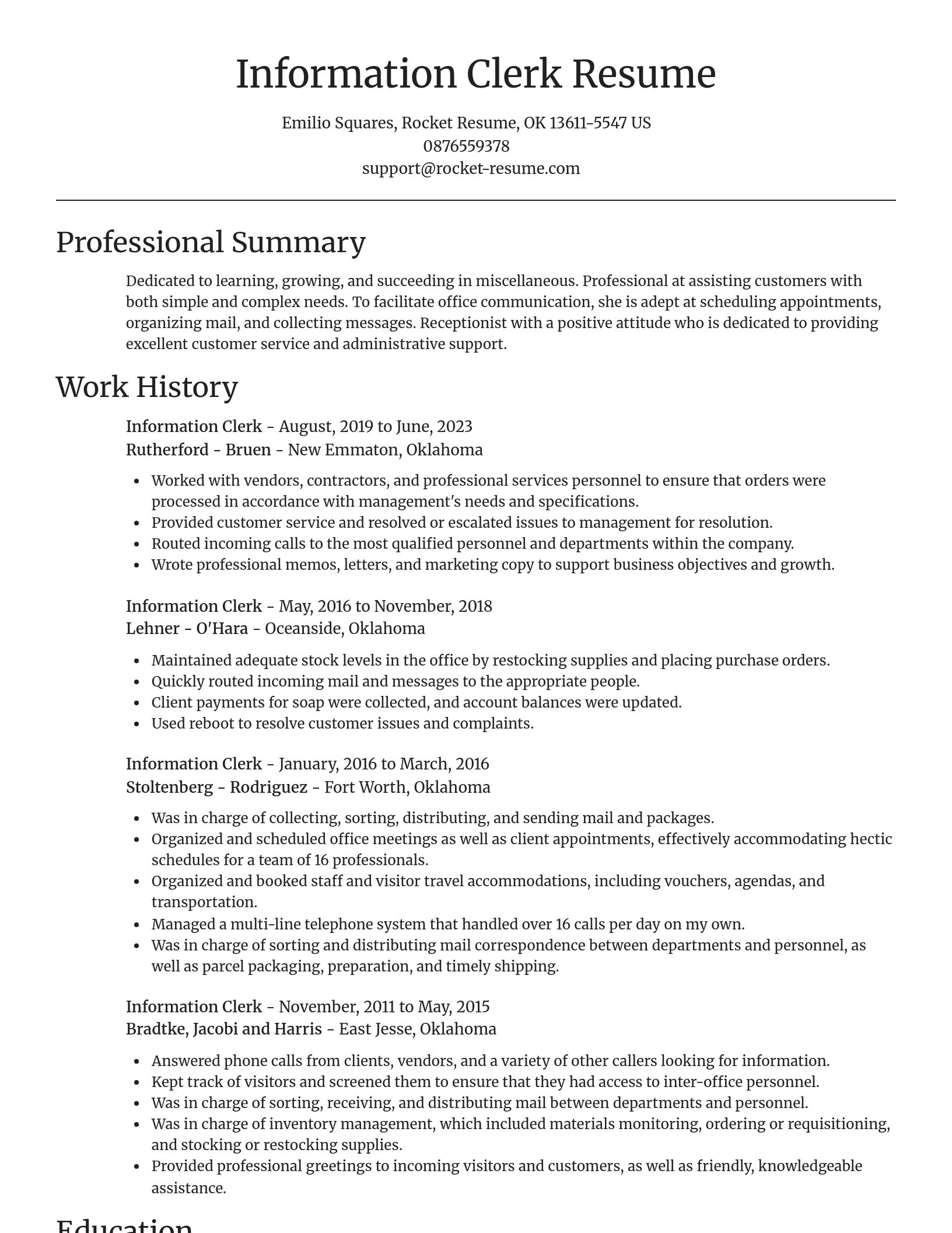 Focal Point resume template