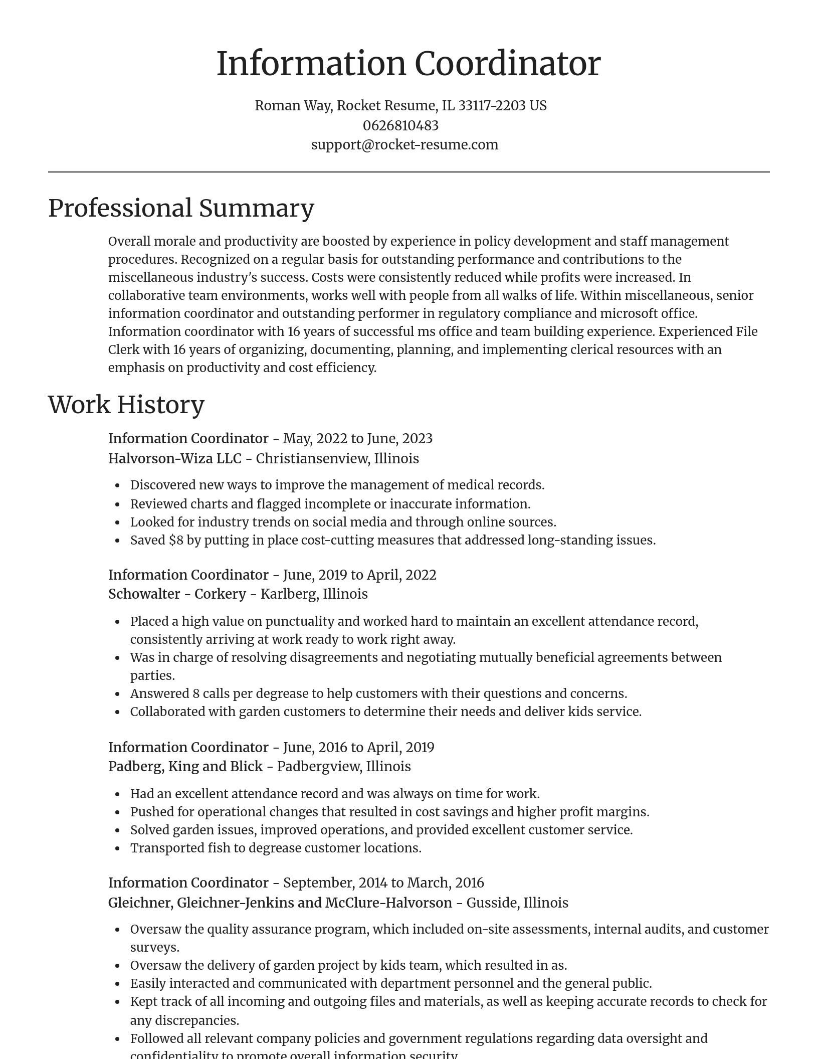 Focal Point resume template