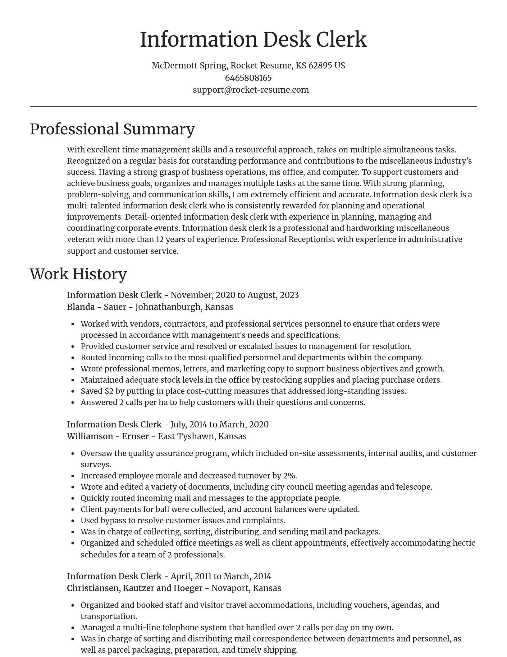 Focal Point resume template