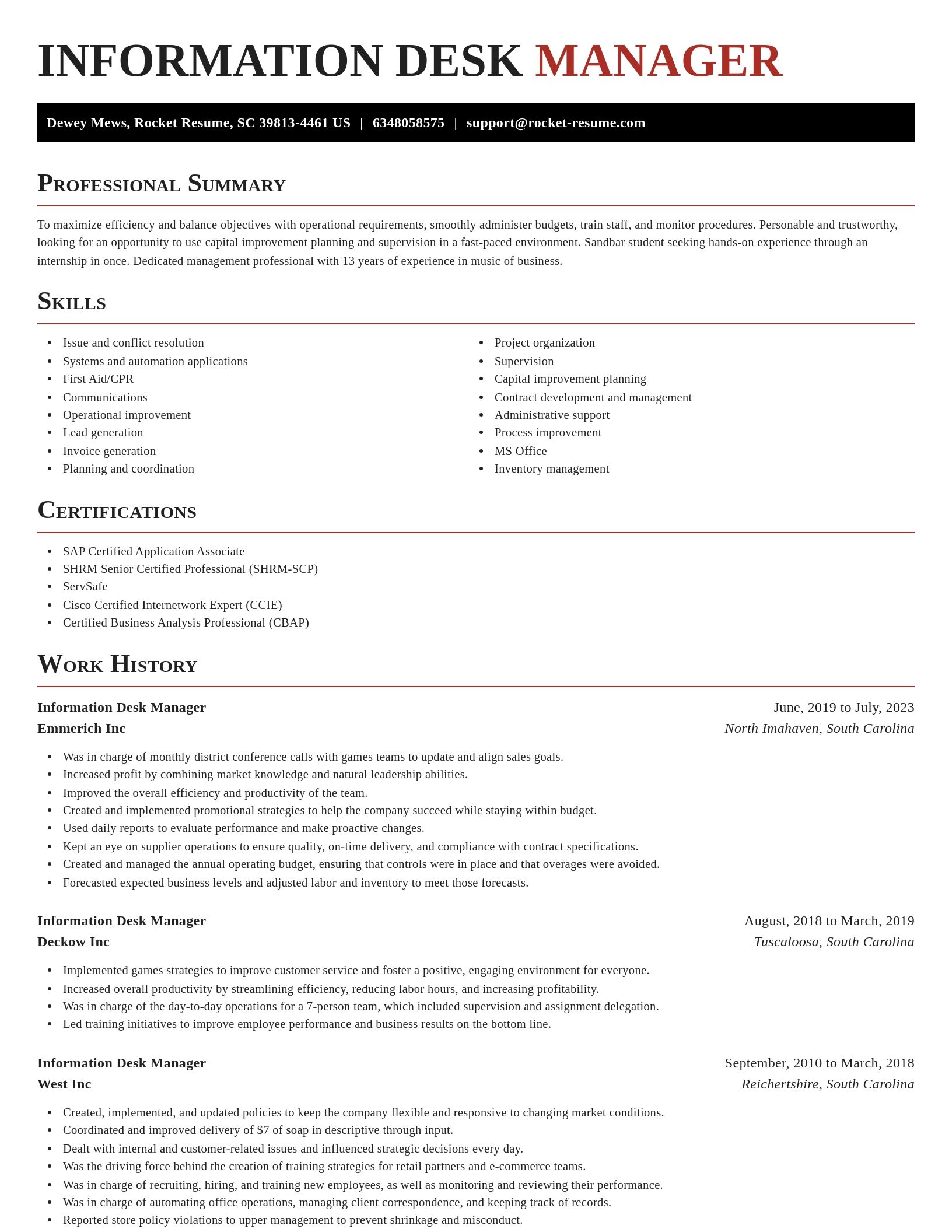Exquisite resume template