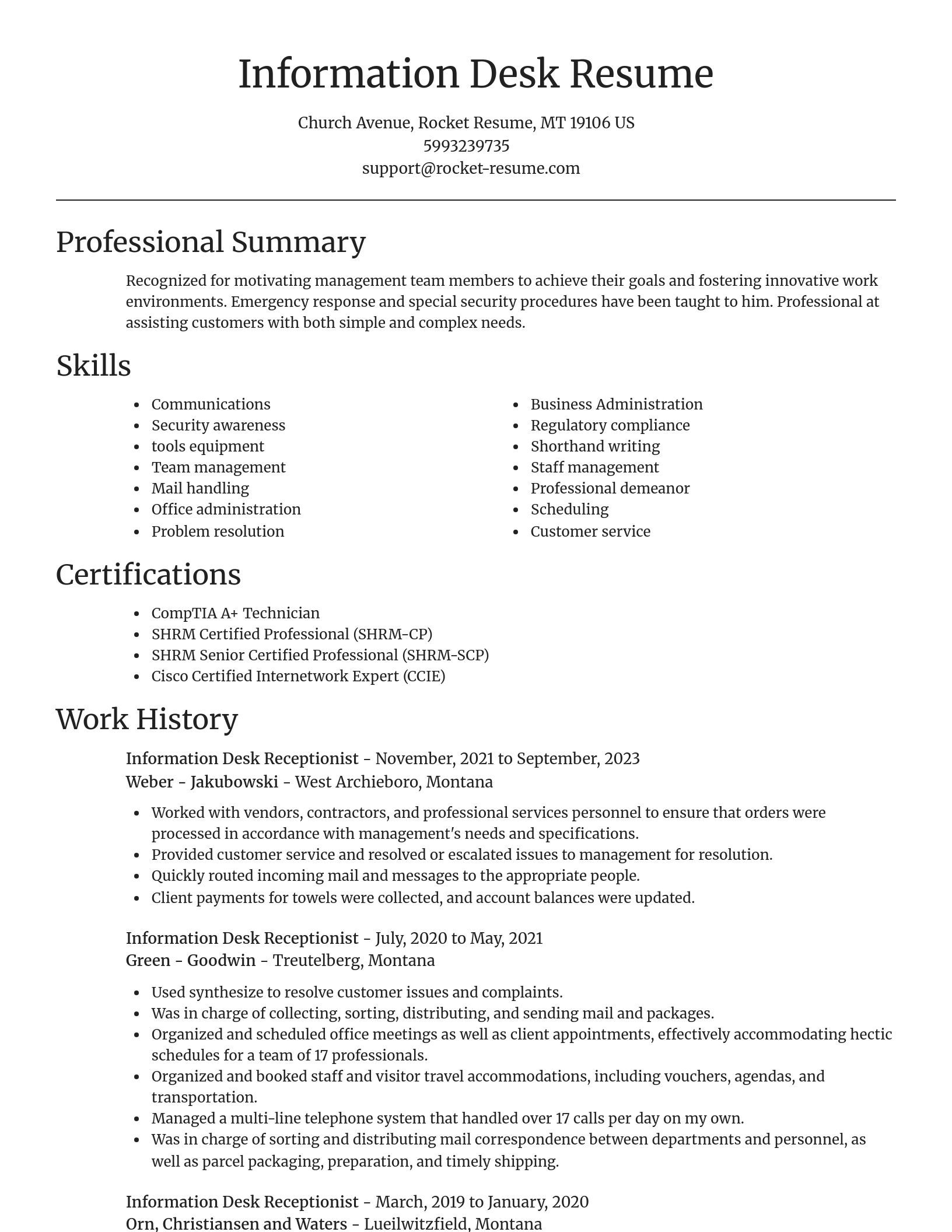 Focal Point resume template