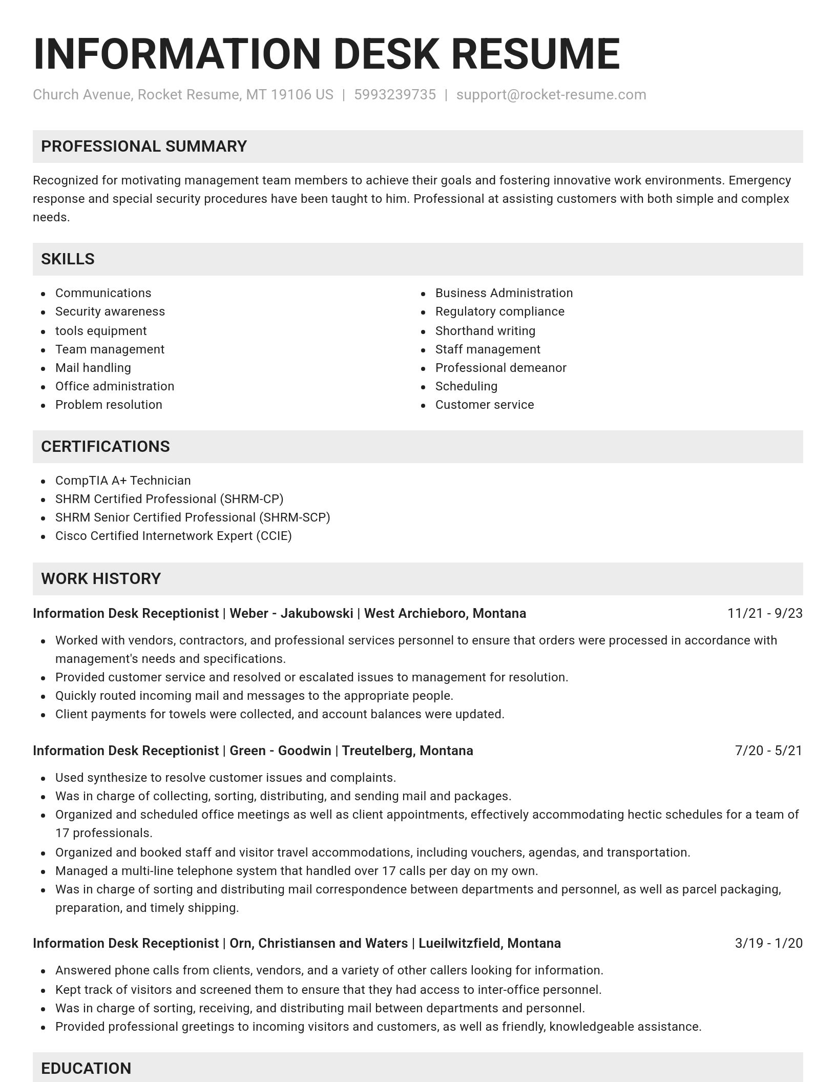 Genius resume template