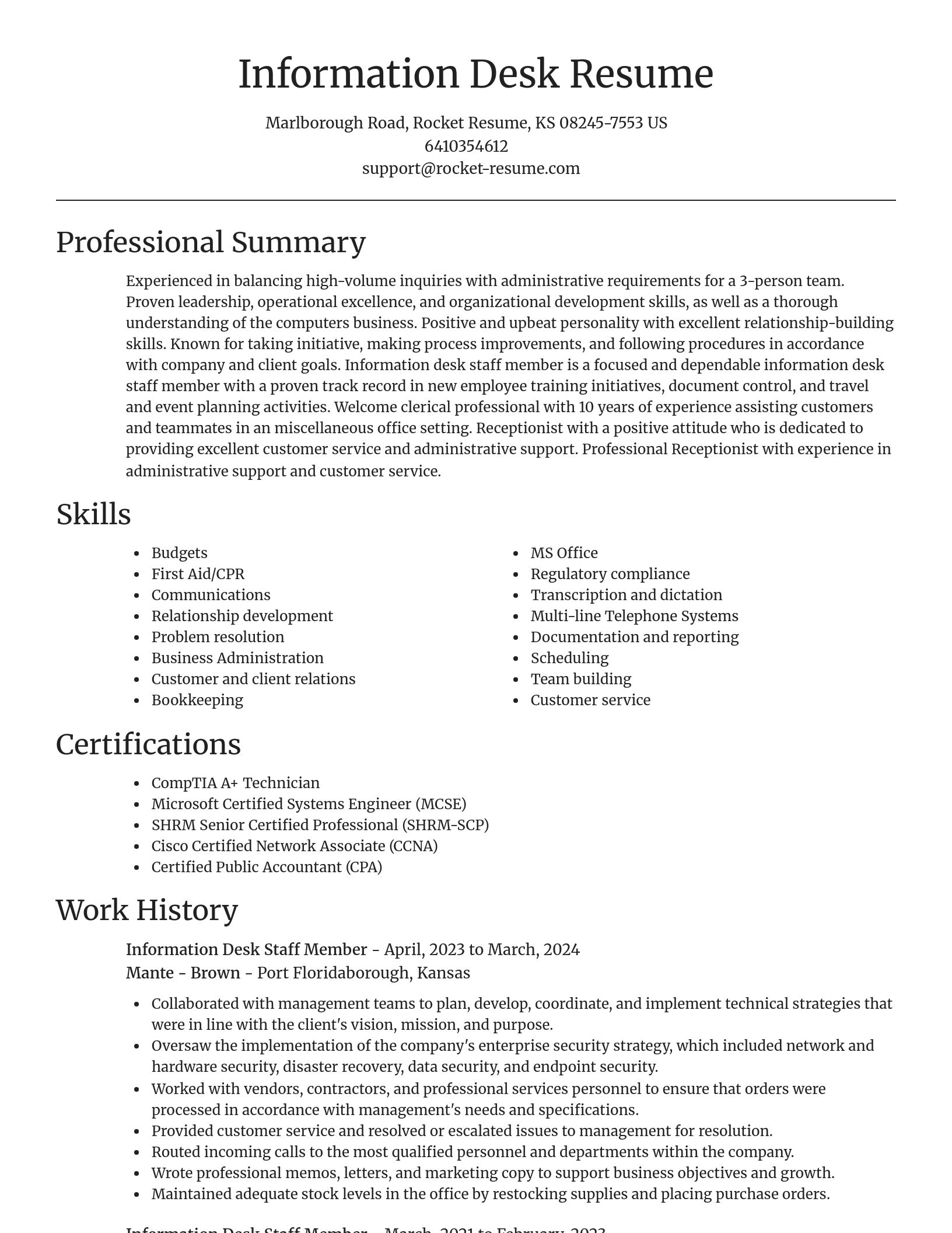 Focal Point resume template