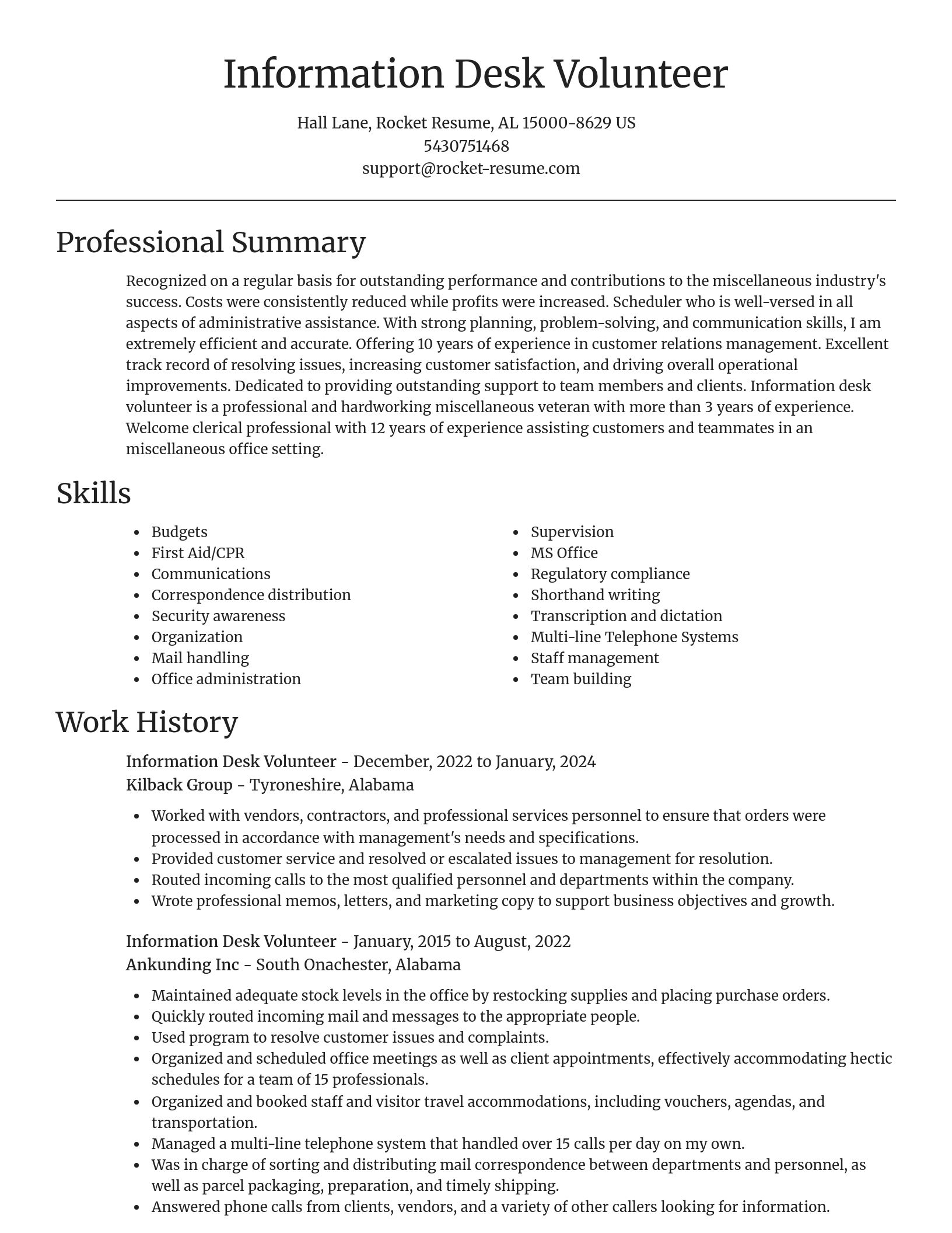 Focal Point resume template