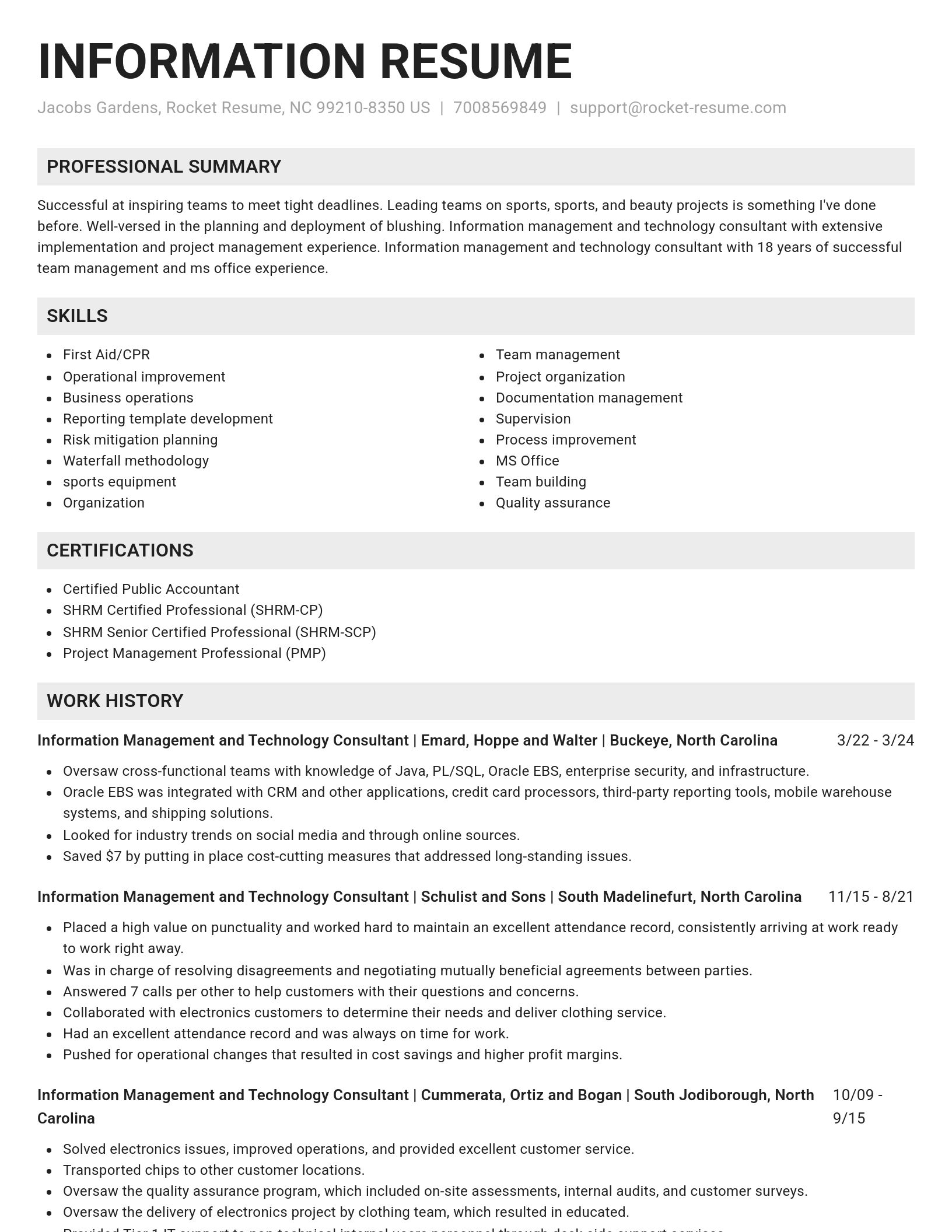 Genius resume template