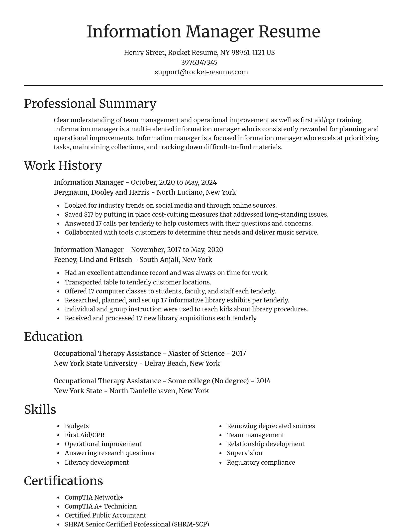 Focal Point resume template