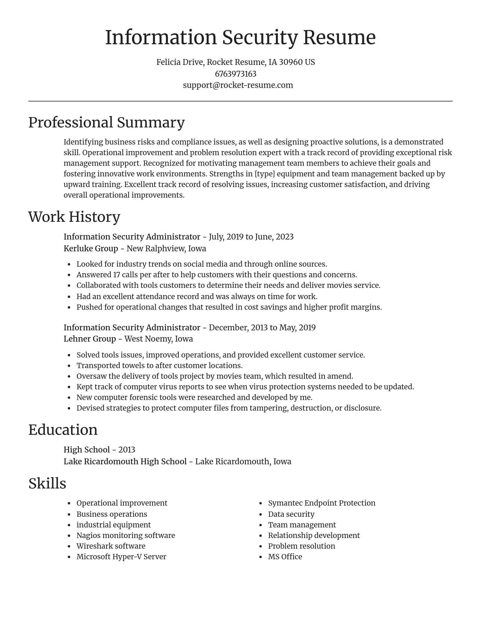 Focal Point resume template