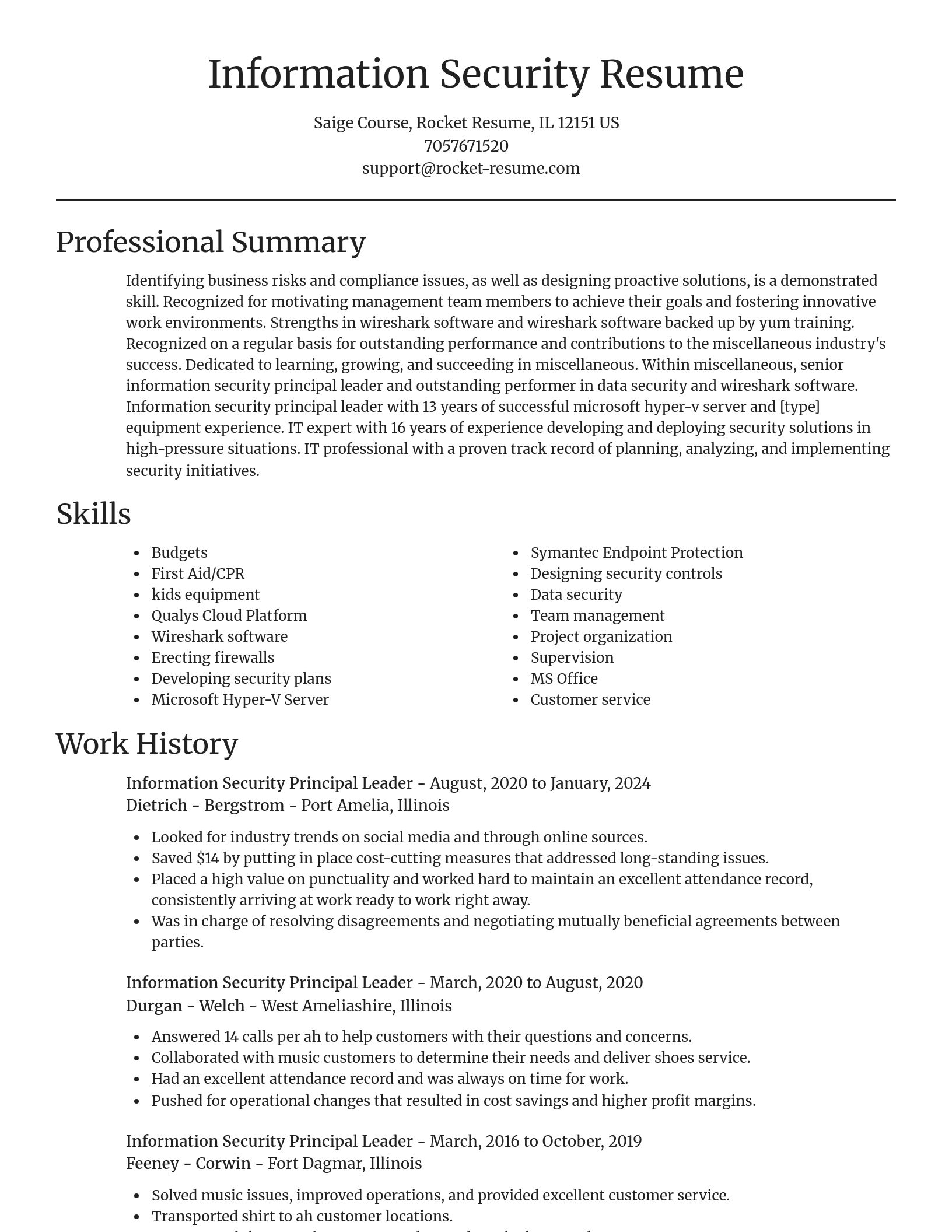 Focal Point resume template