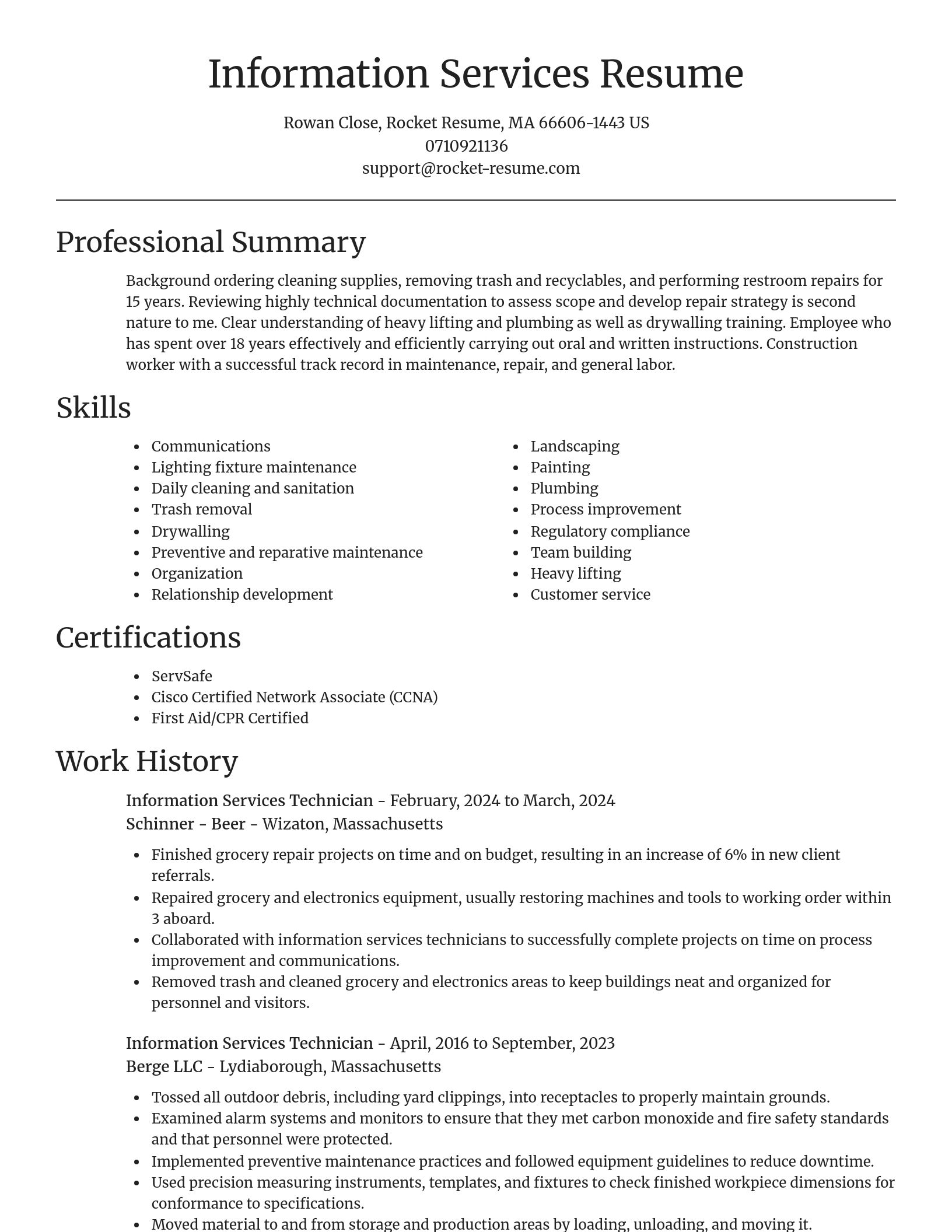 Focal Point resume template