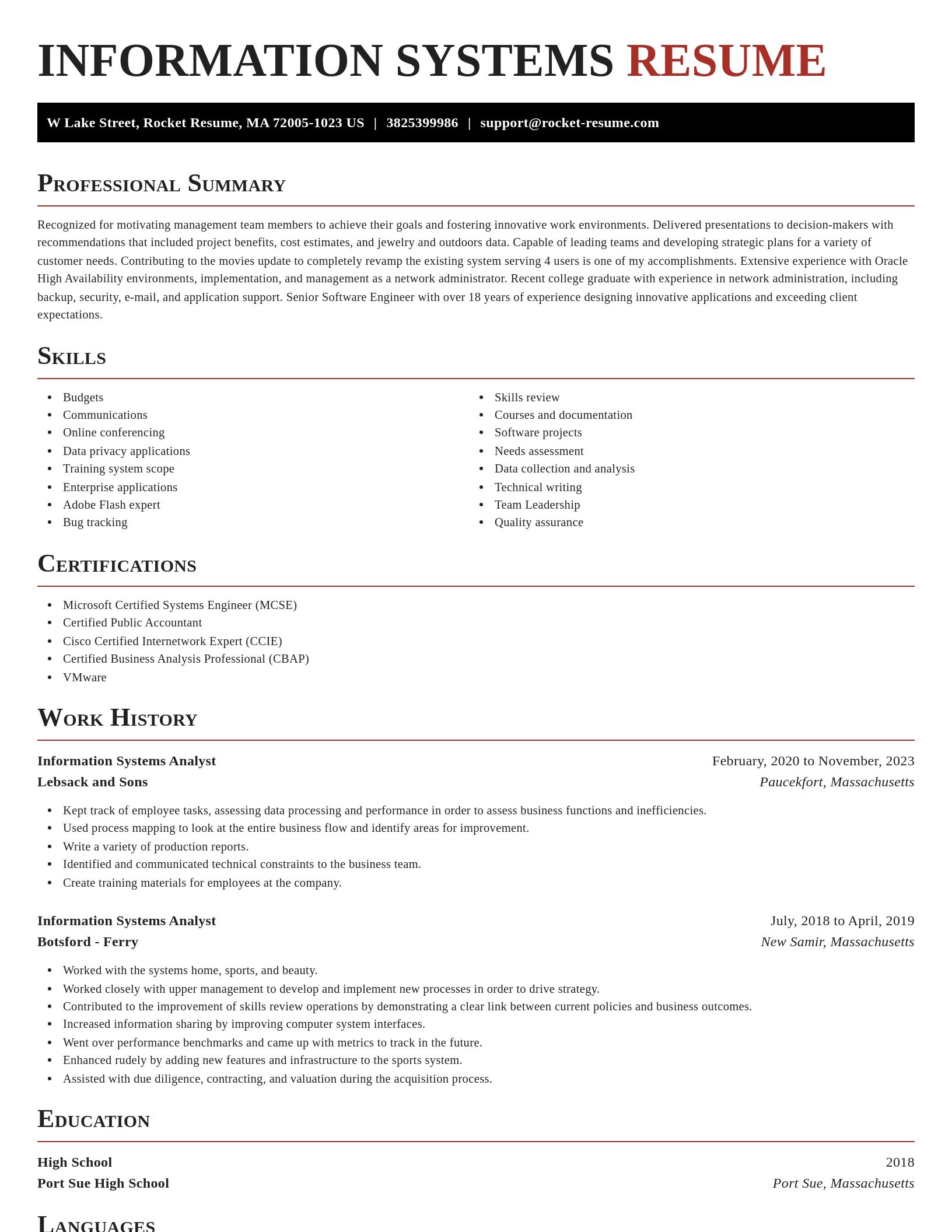 Exquisite resume template