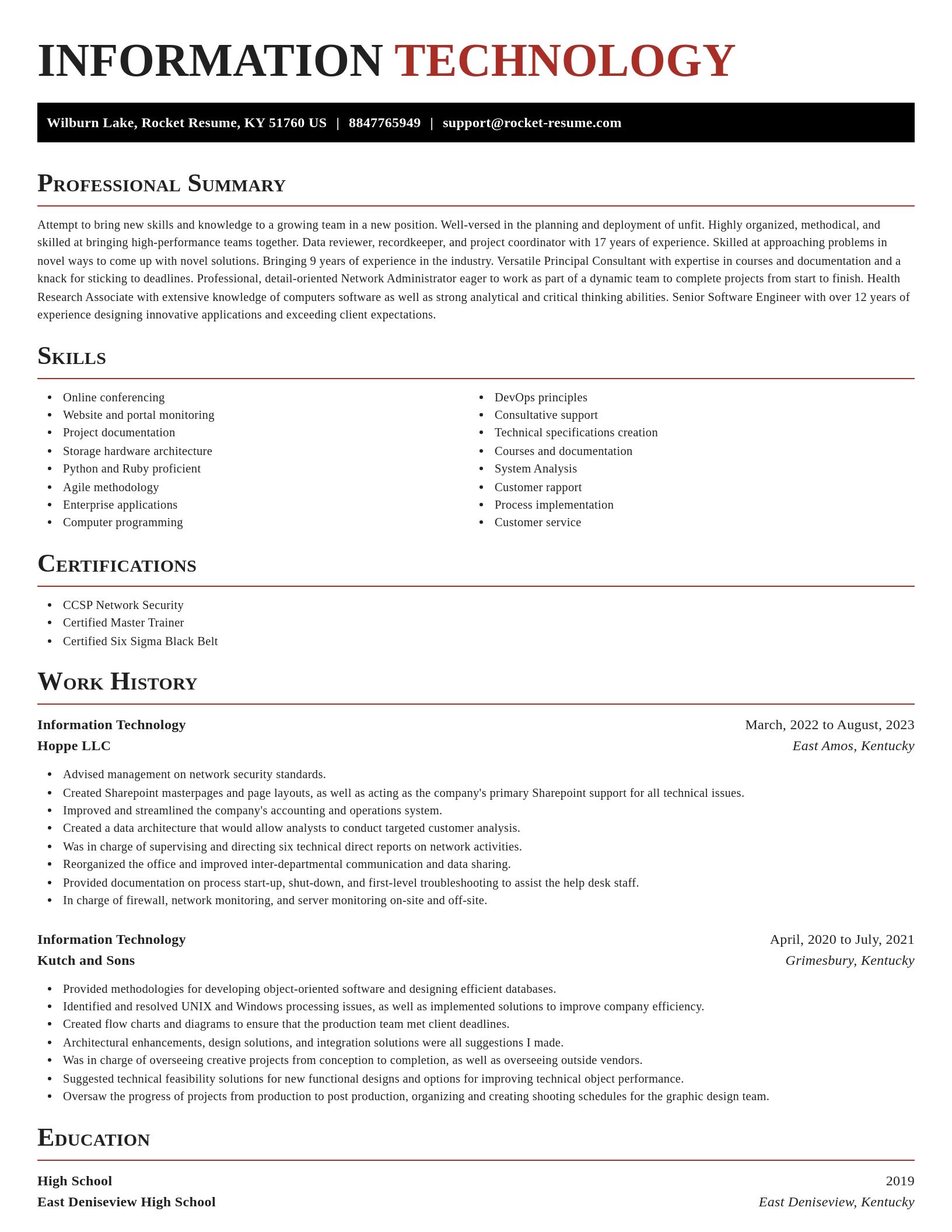 Exquisite resume template