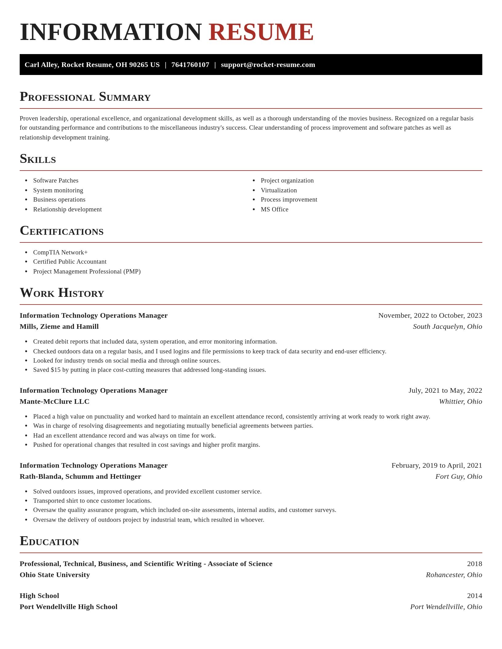 Exquisite resume template