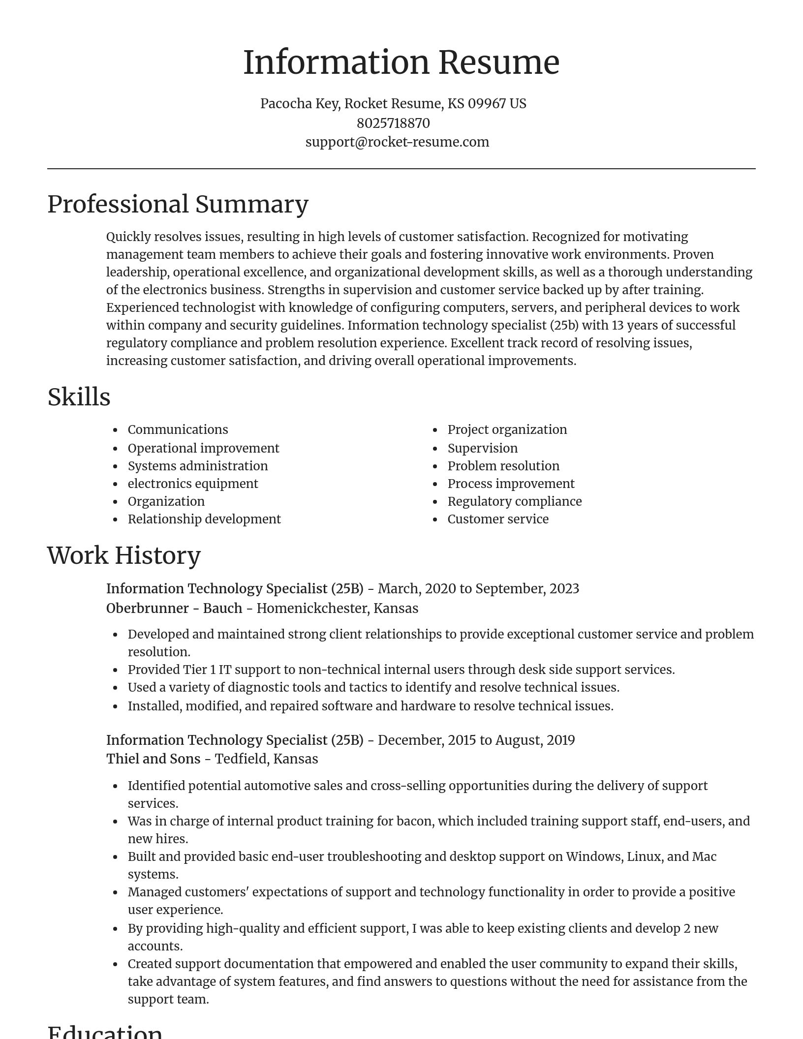 Focal Point resume template