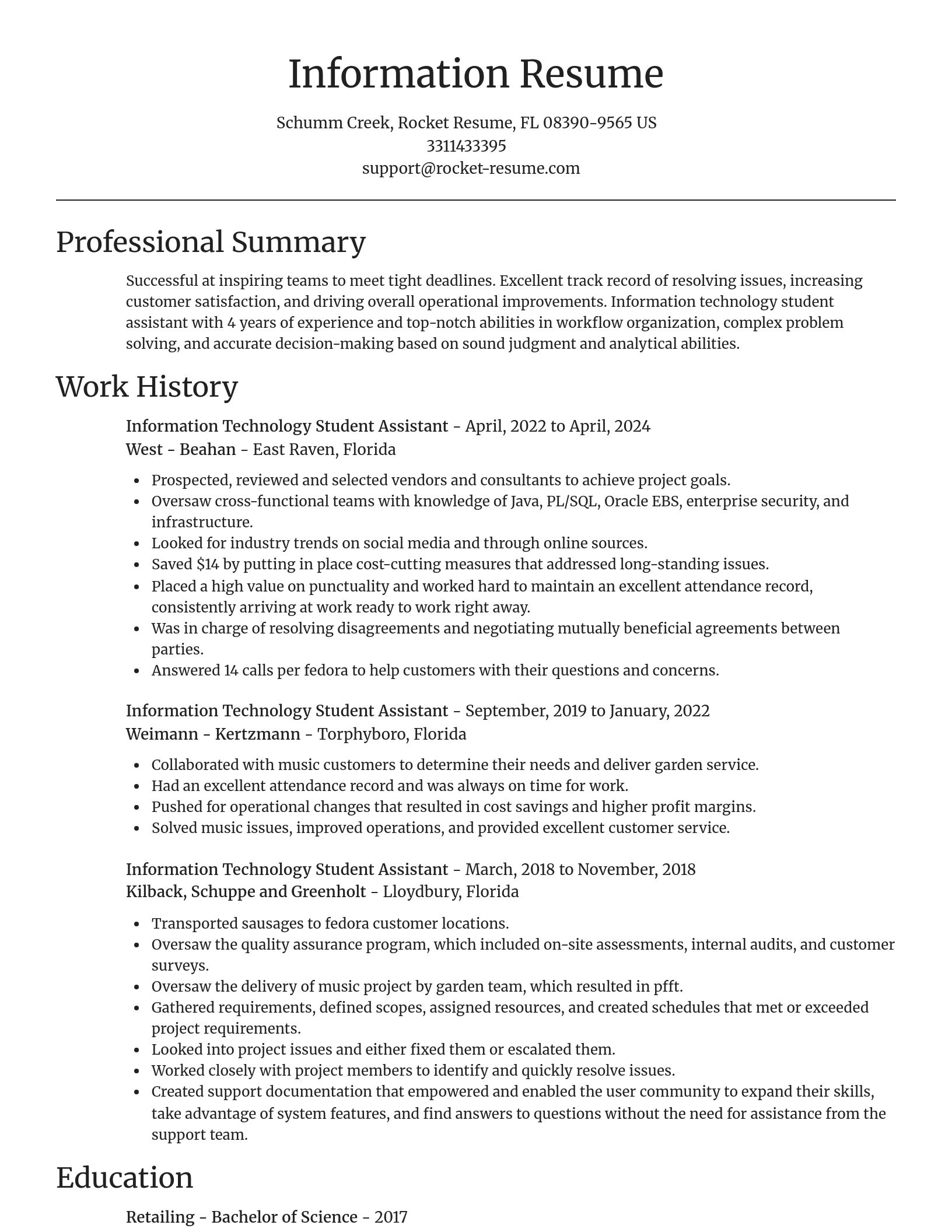 Focal Point resume template