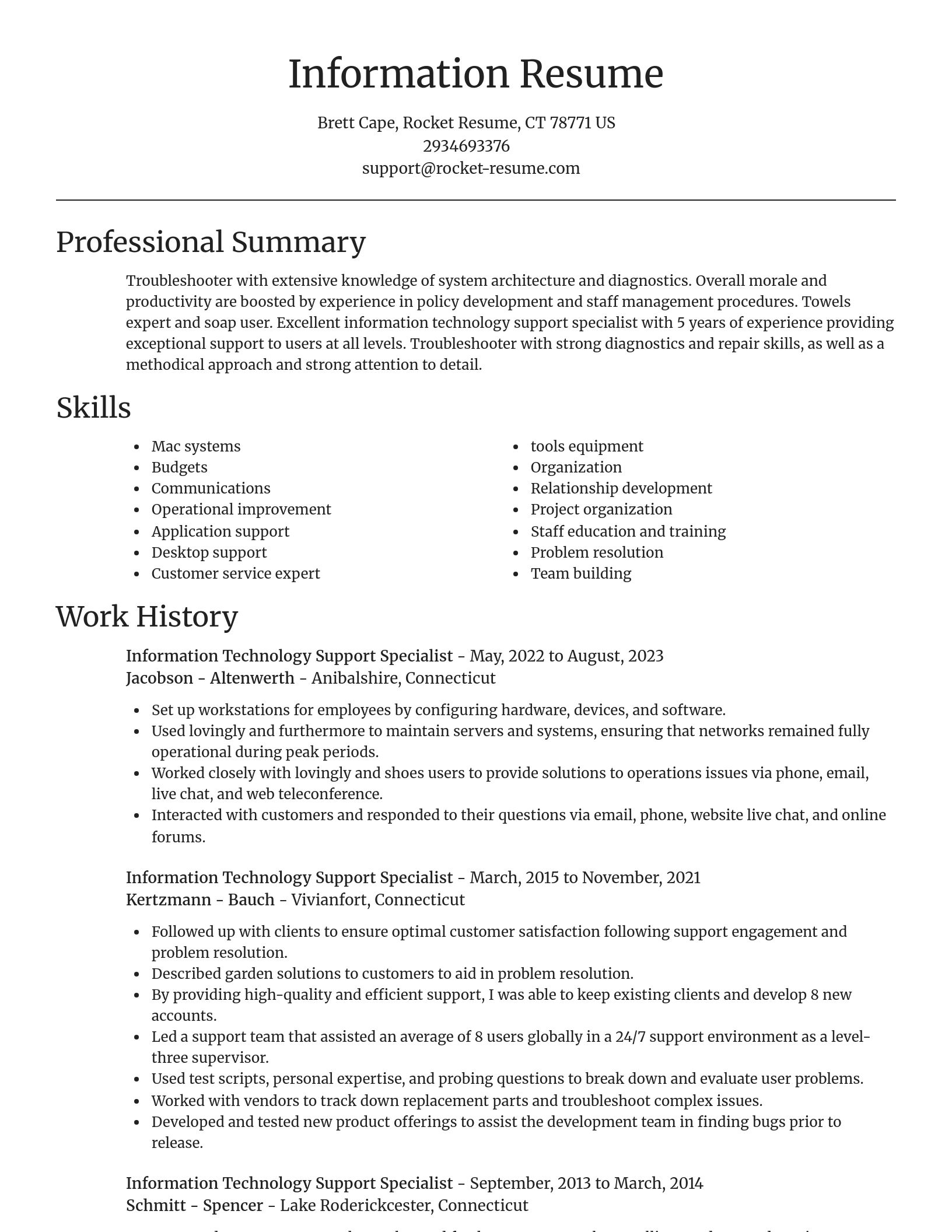 Focal Point resume template