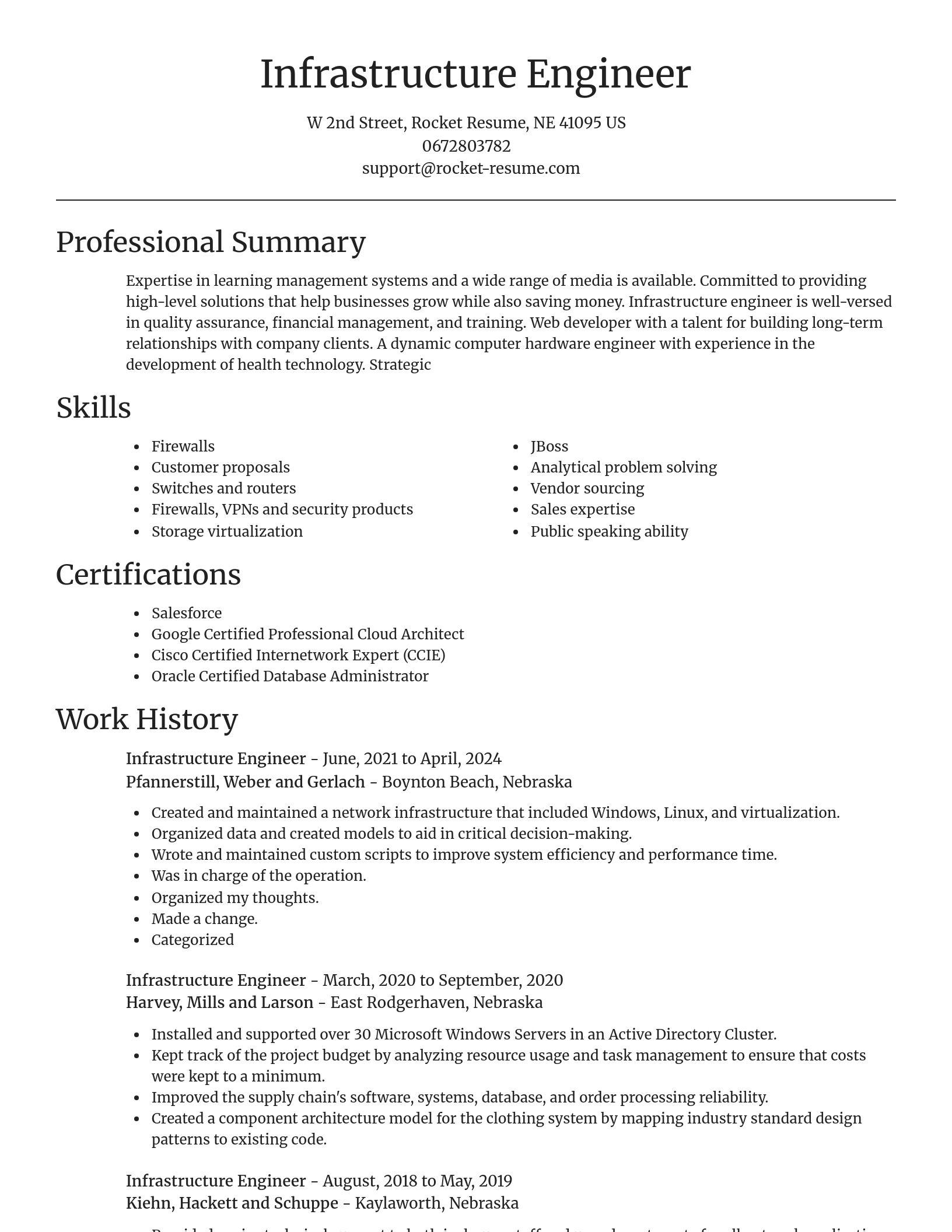 Focal Point resume template