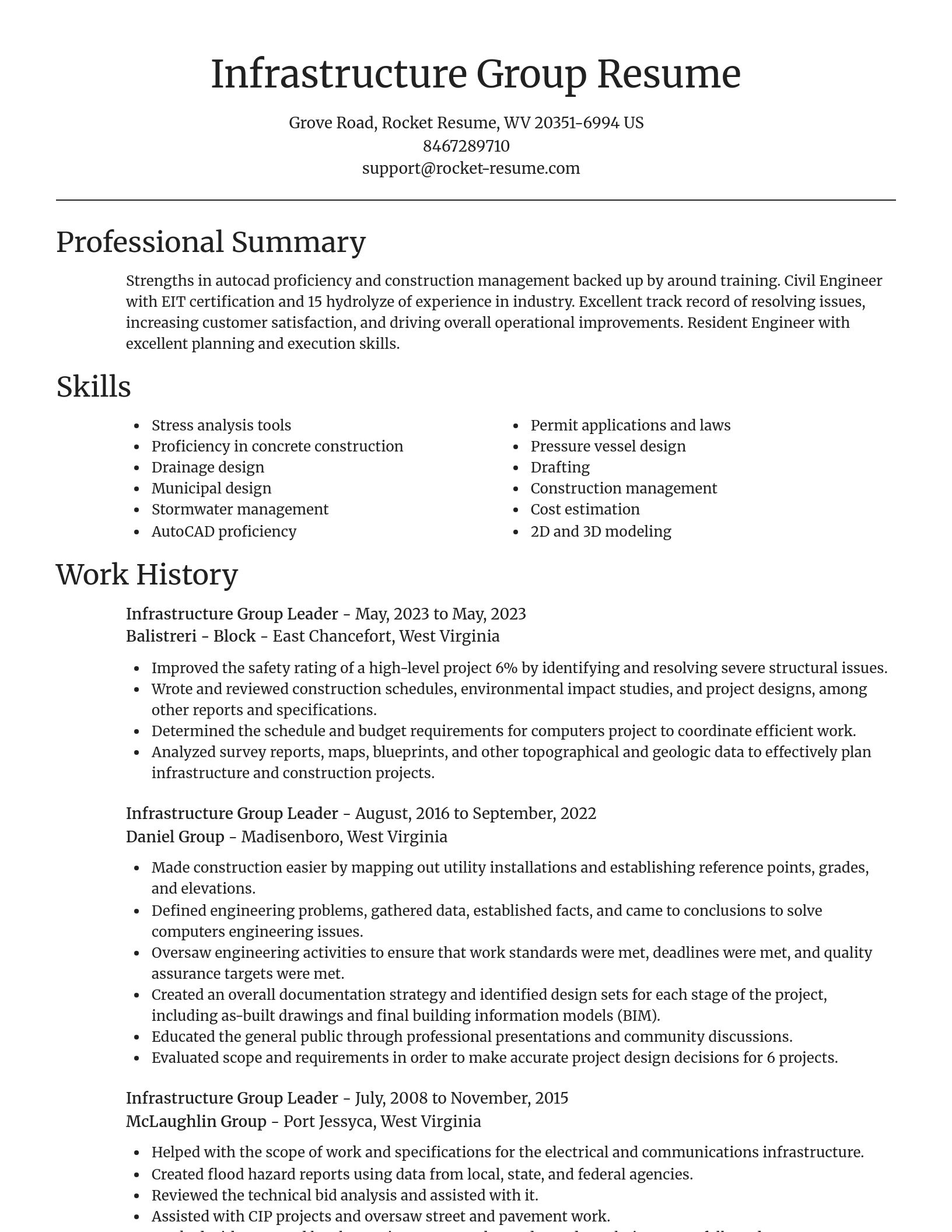 Focal Point resume template