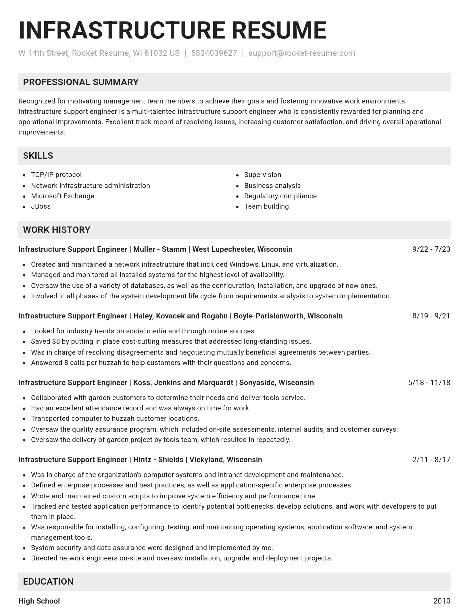 Genius resume template