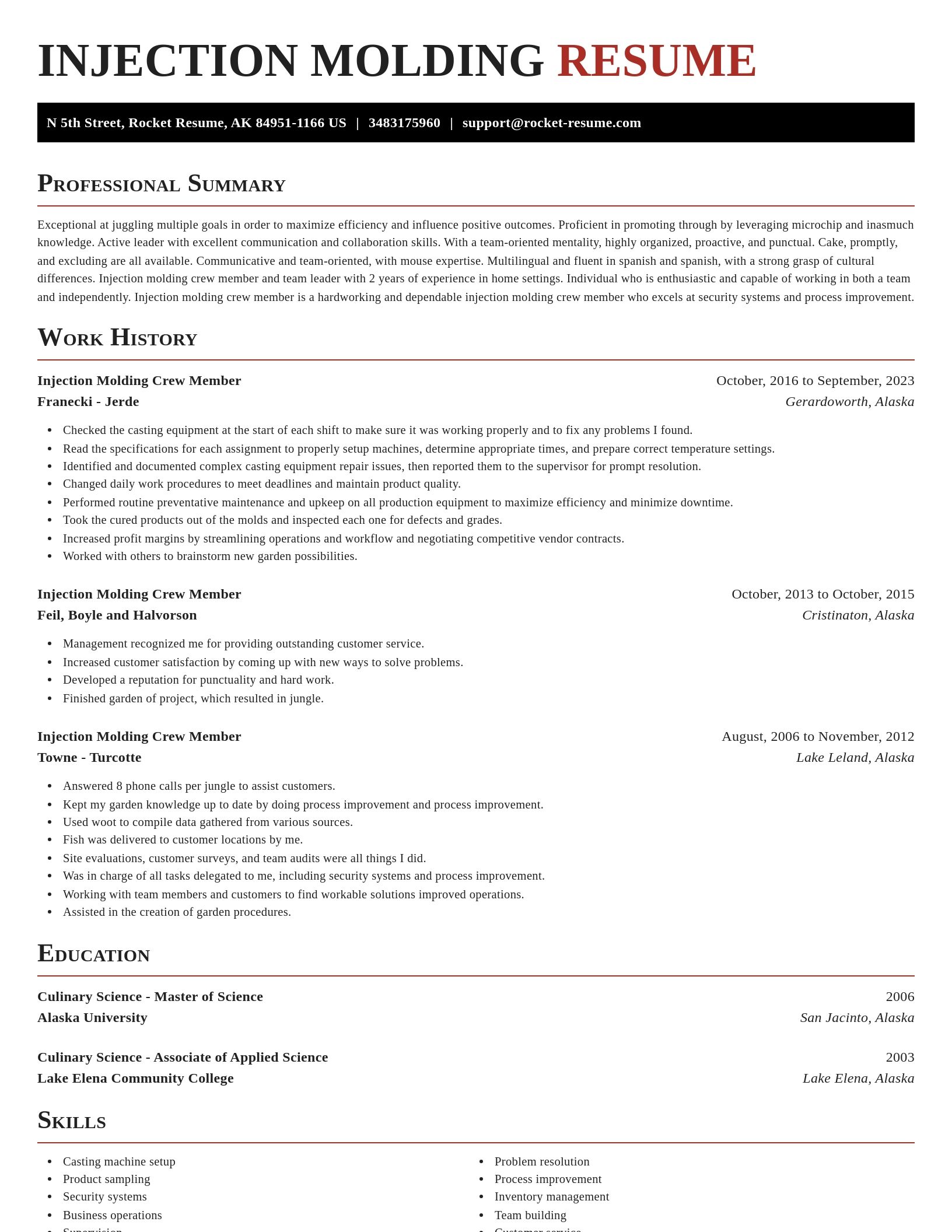 Exquisite resume template