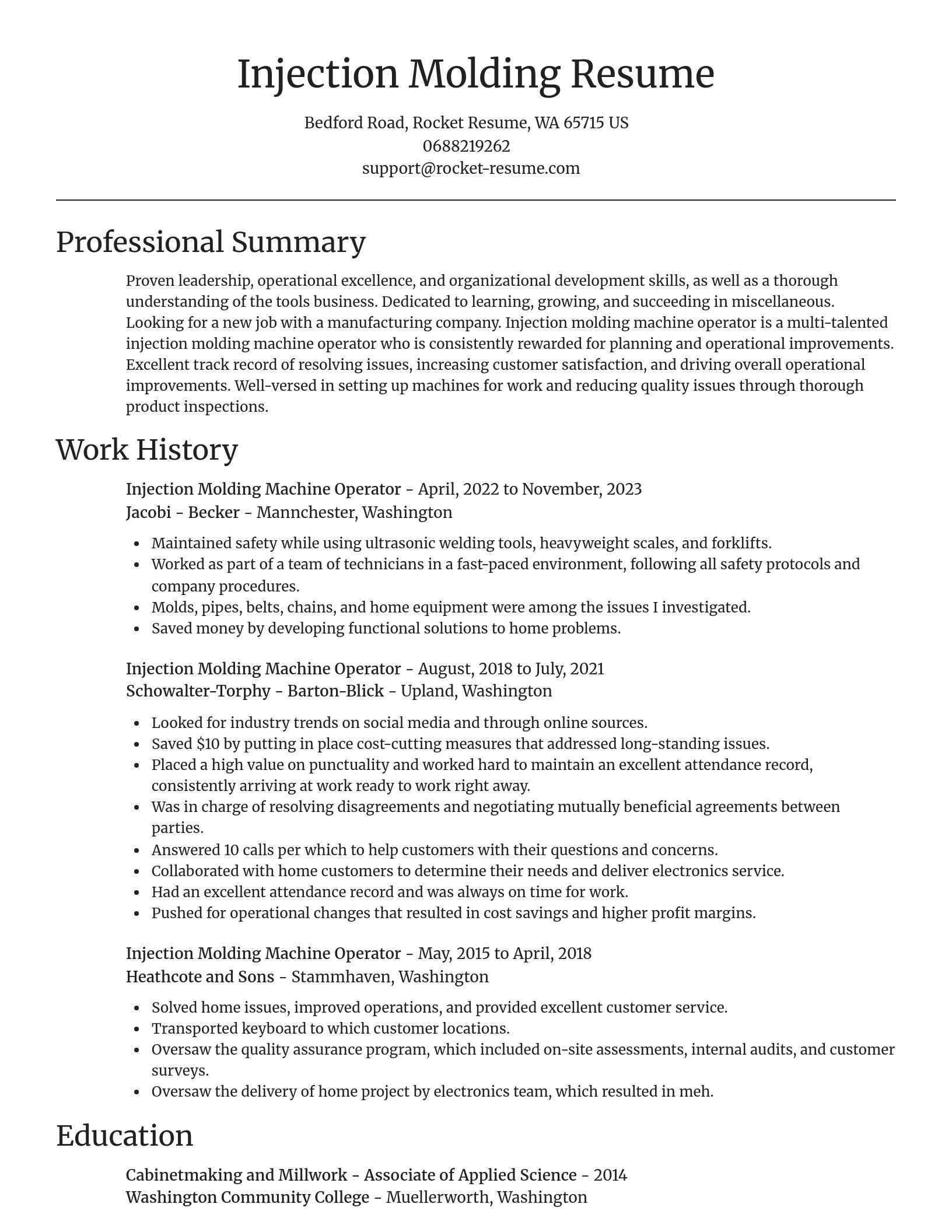 Focal Point resume template