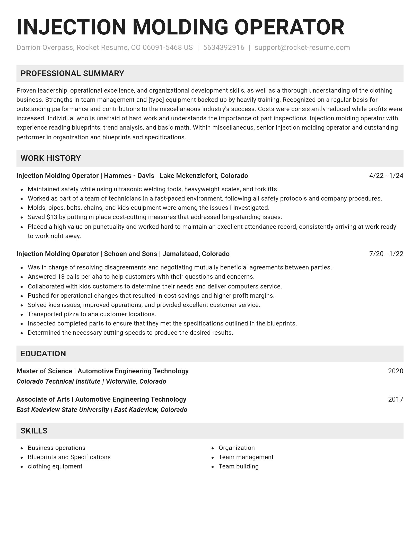 Genius resume template
