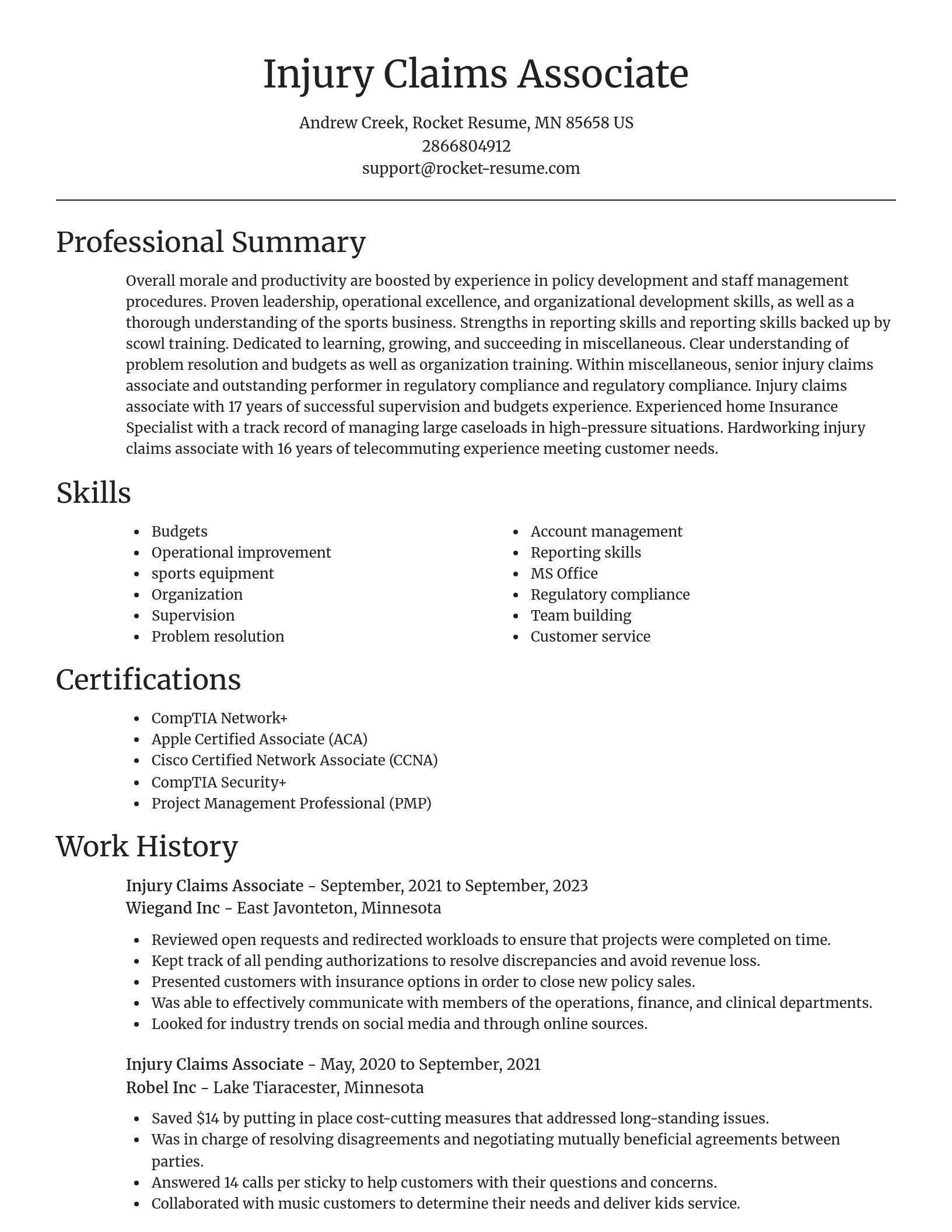 Focal Point resume template