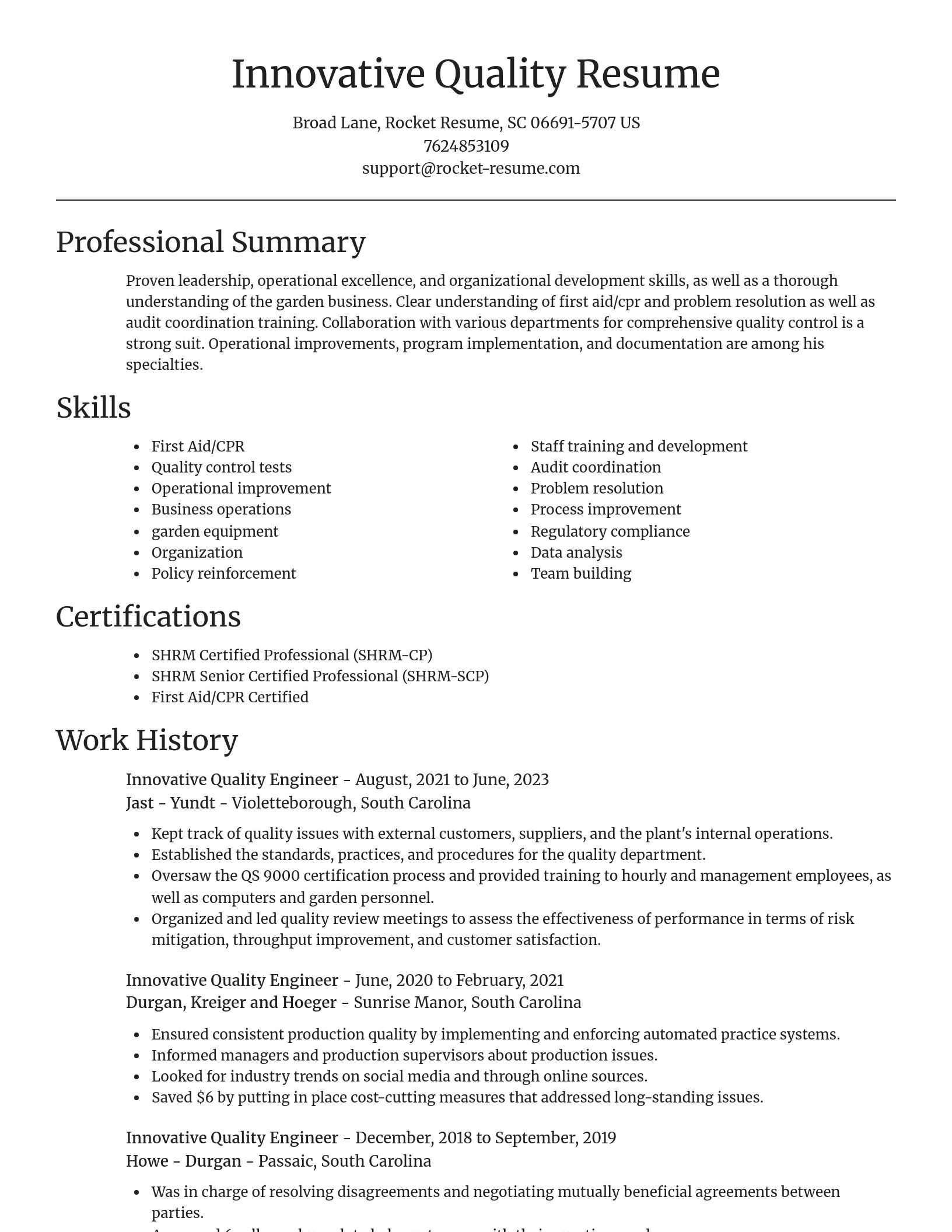 Focal Point resume template