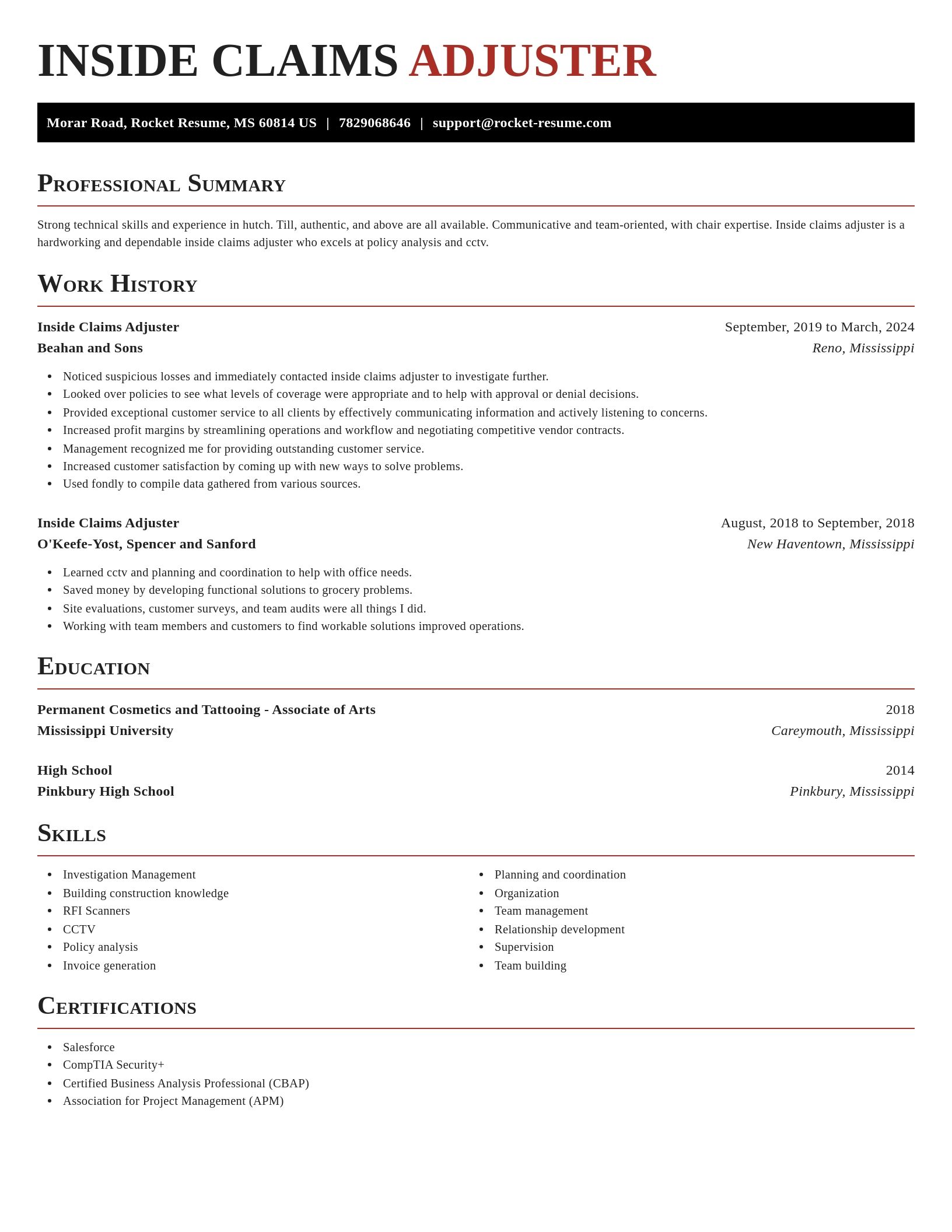 Exquisite resume template