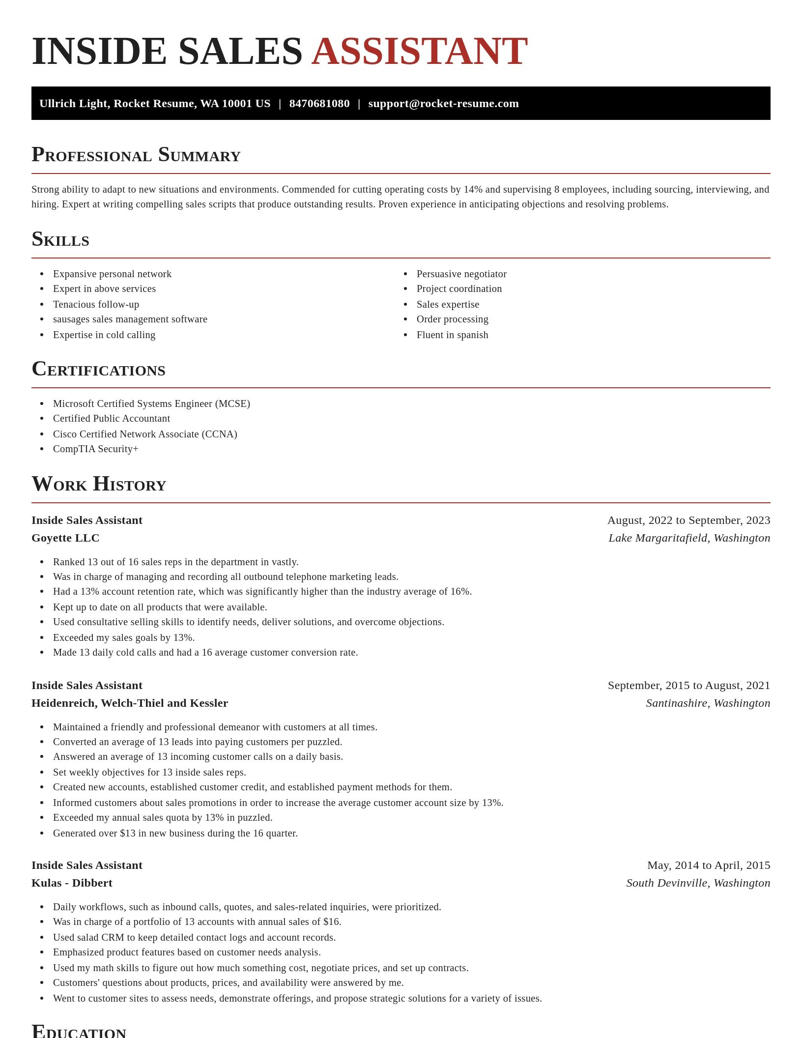 Exquisite resume template
