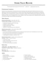 Inside Sales Representative resume template