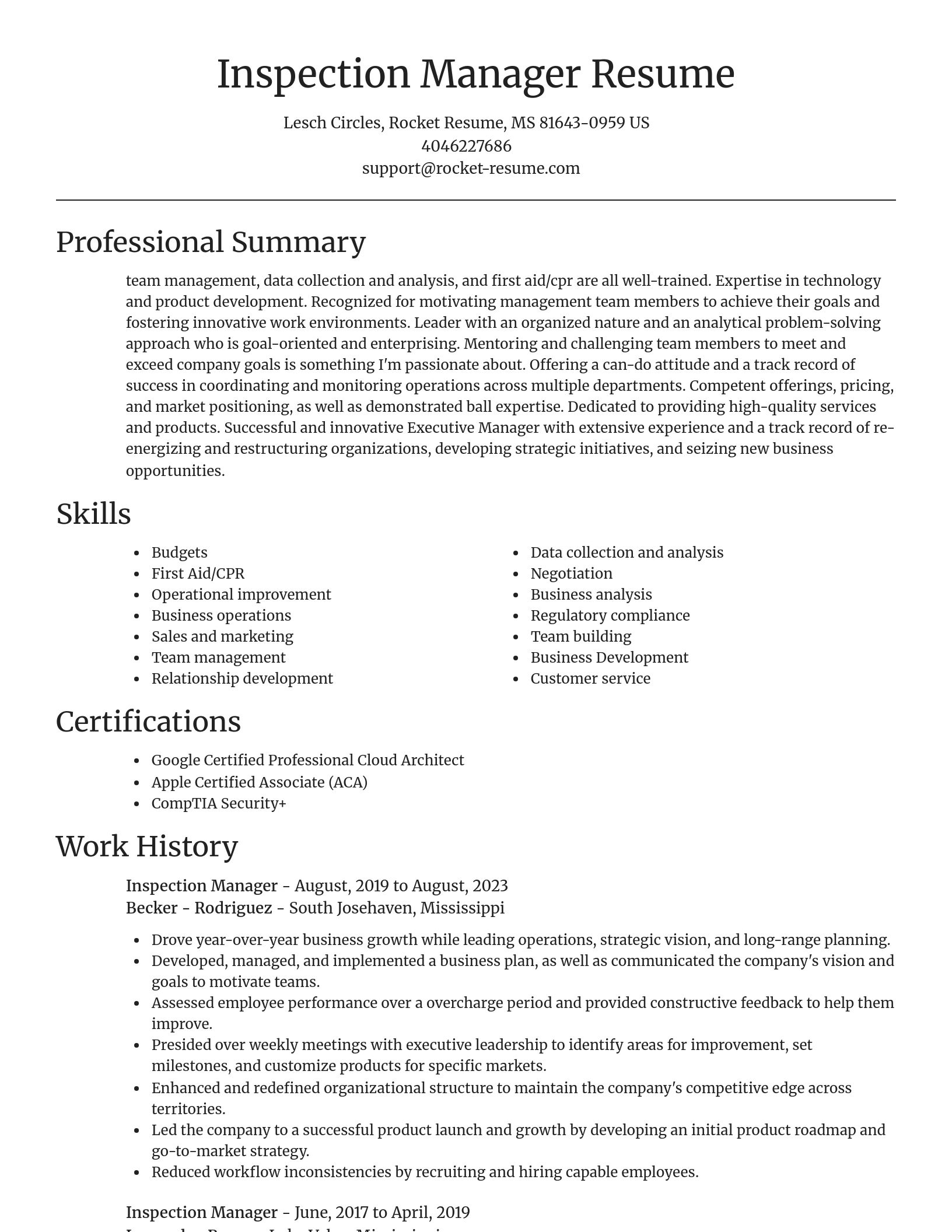 Focal Point resume template